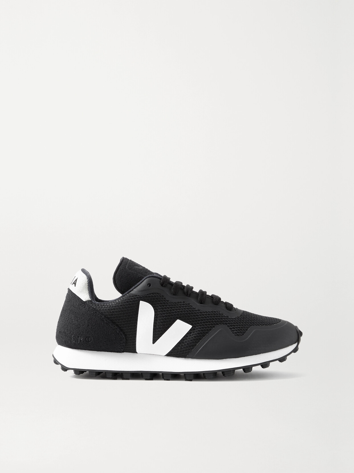 Veja - + Net Sustain Sdu Rt Rubber-trimmed Vegan Suede And Mesh Sneakers - Black