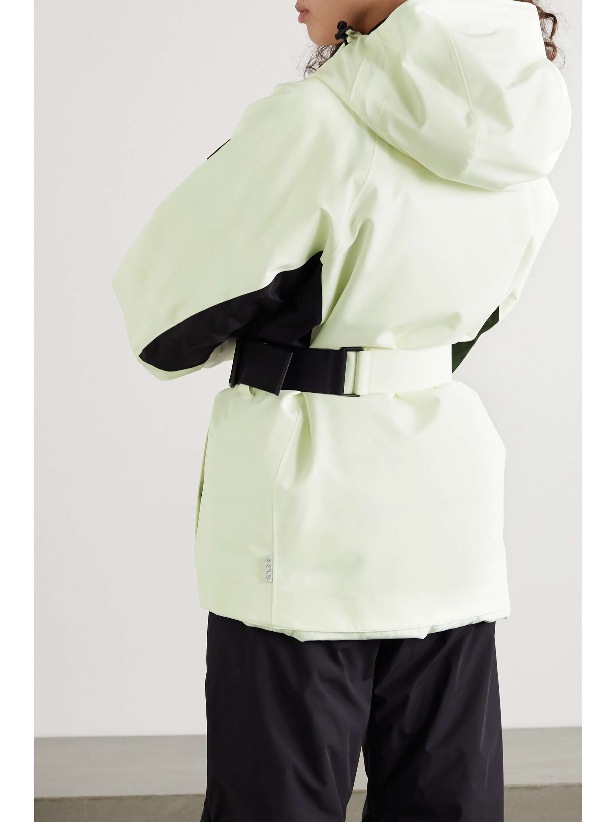 yellow rain jacket dog