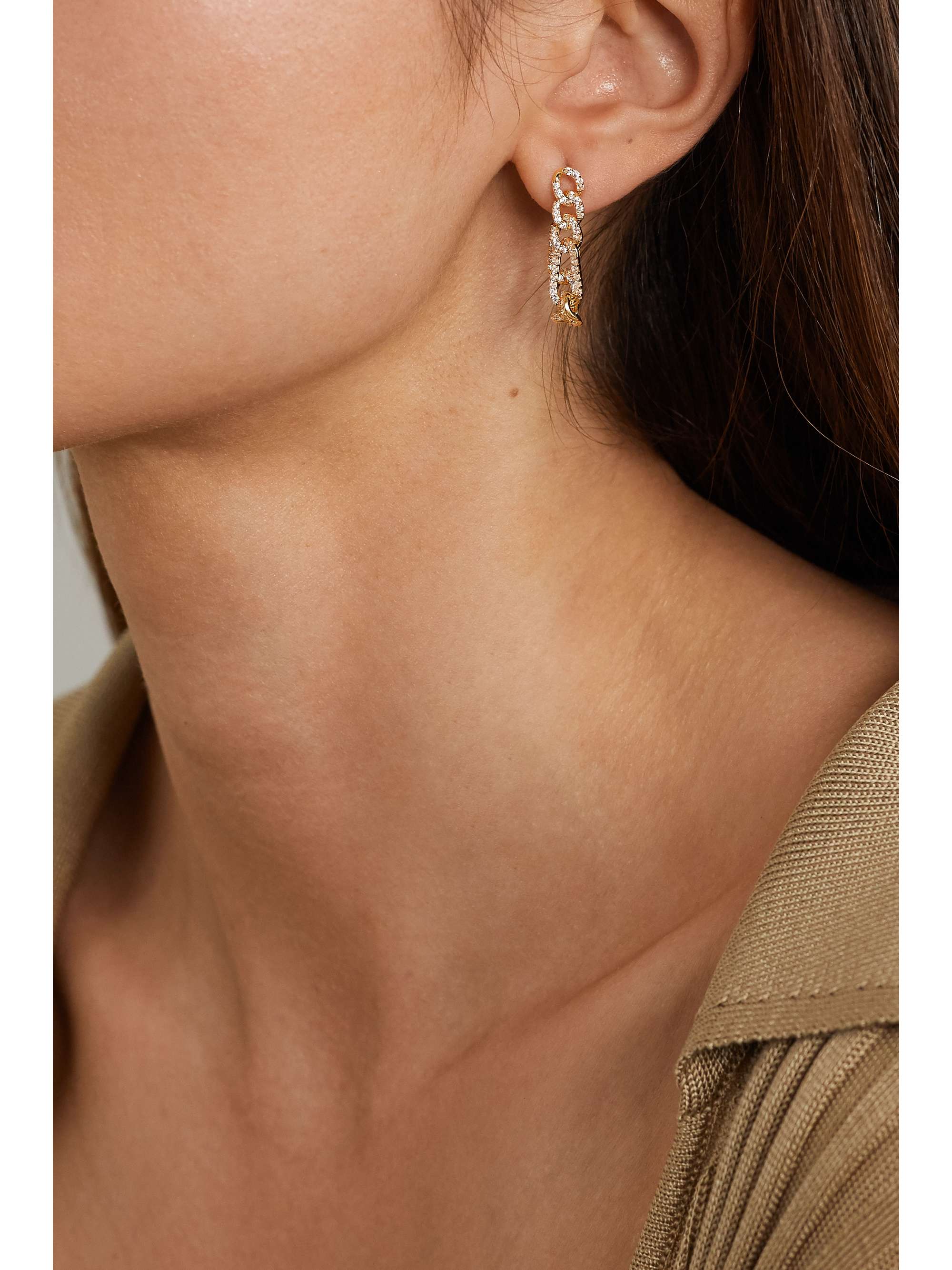 BOTTEGA VENETA Gold-tone earrings