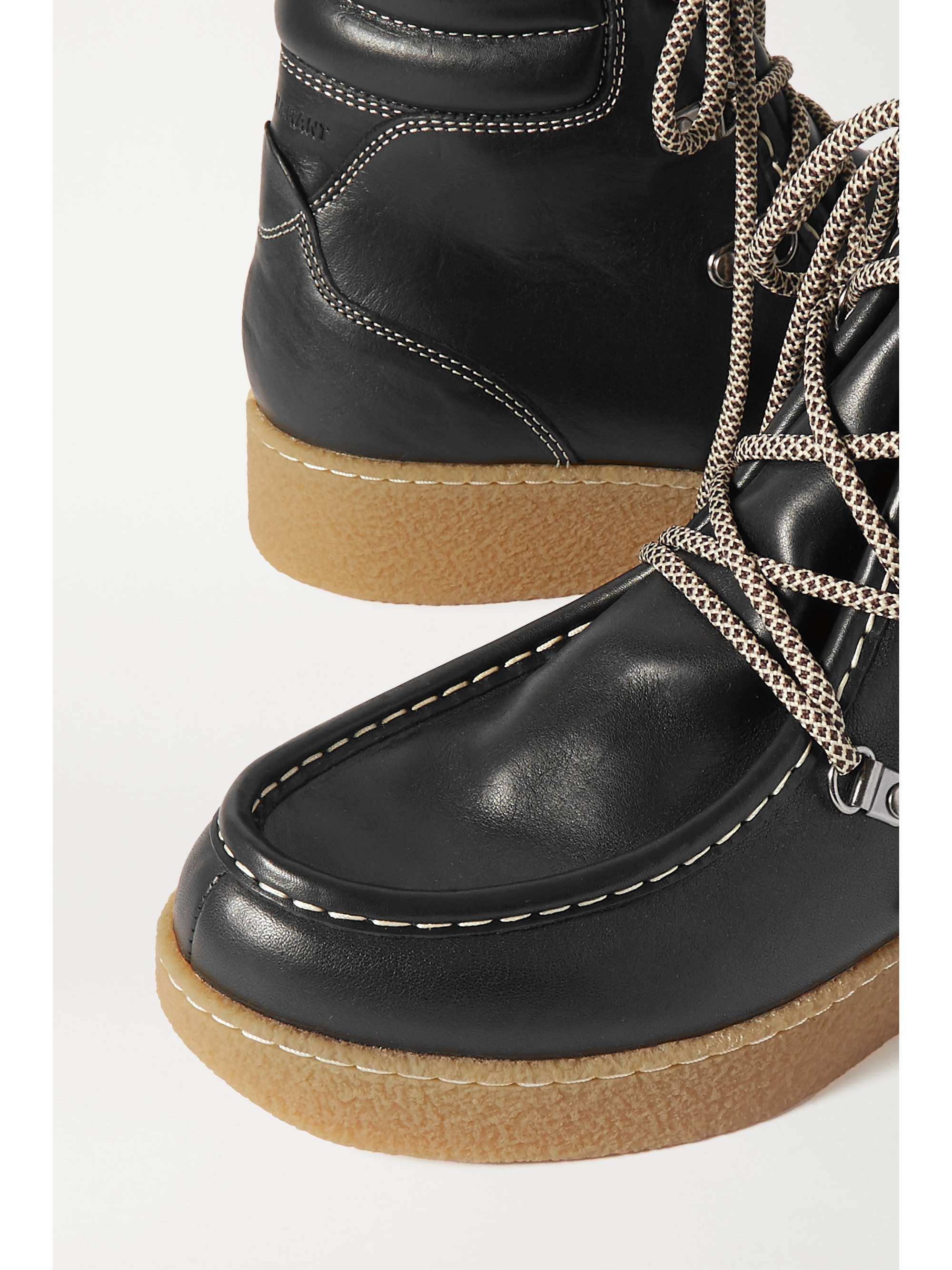 Black Alpica leather ankle boots MARANT | NET-A-PORTER