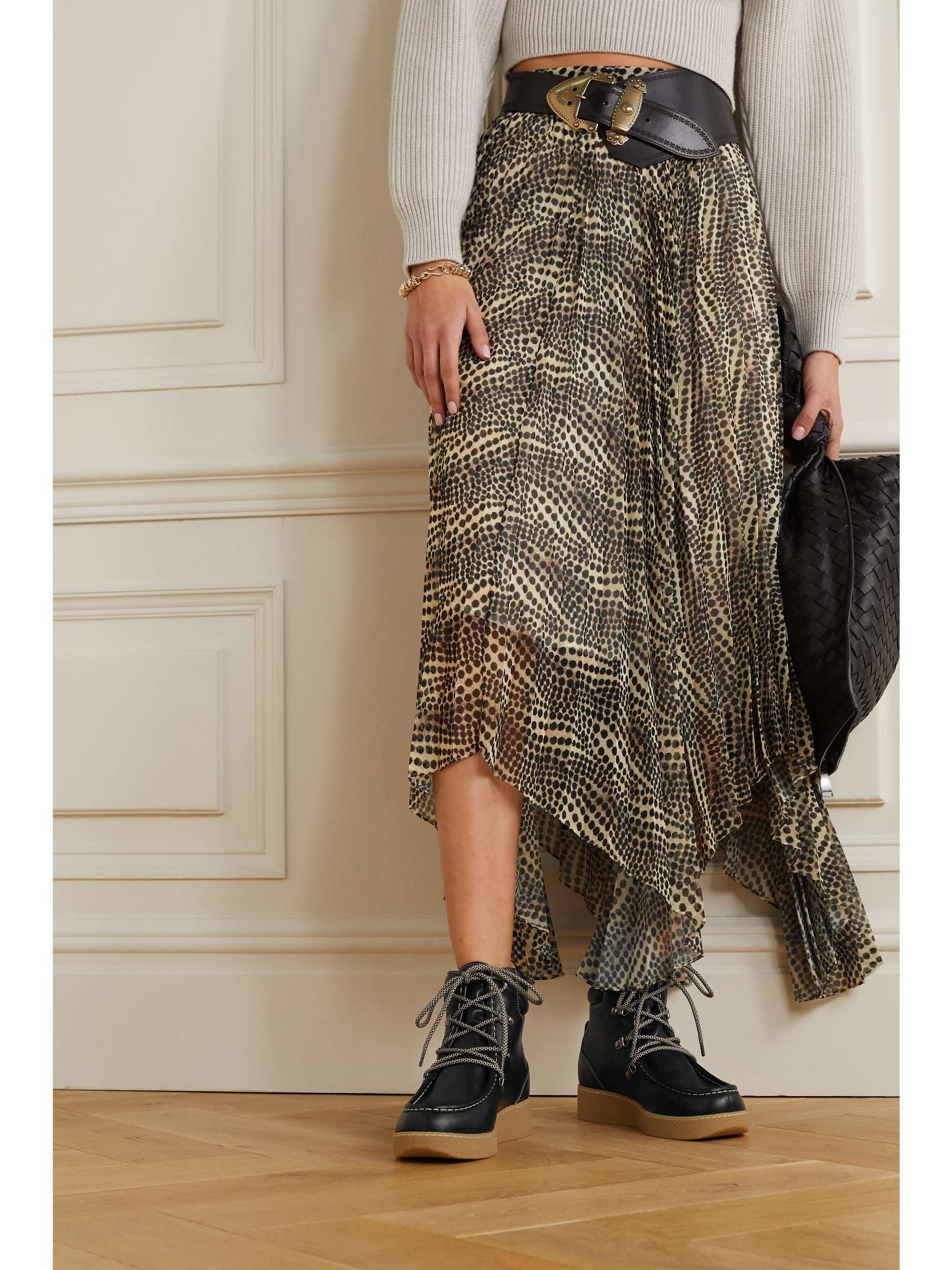 ISABEL MARANT Alpica leather ankle boots