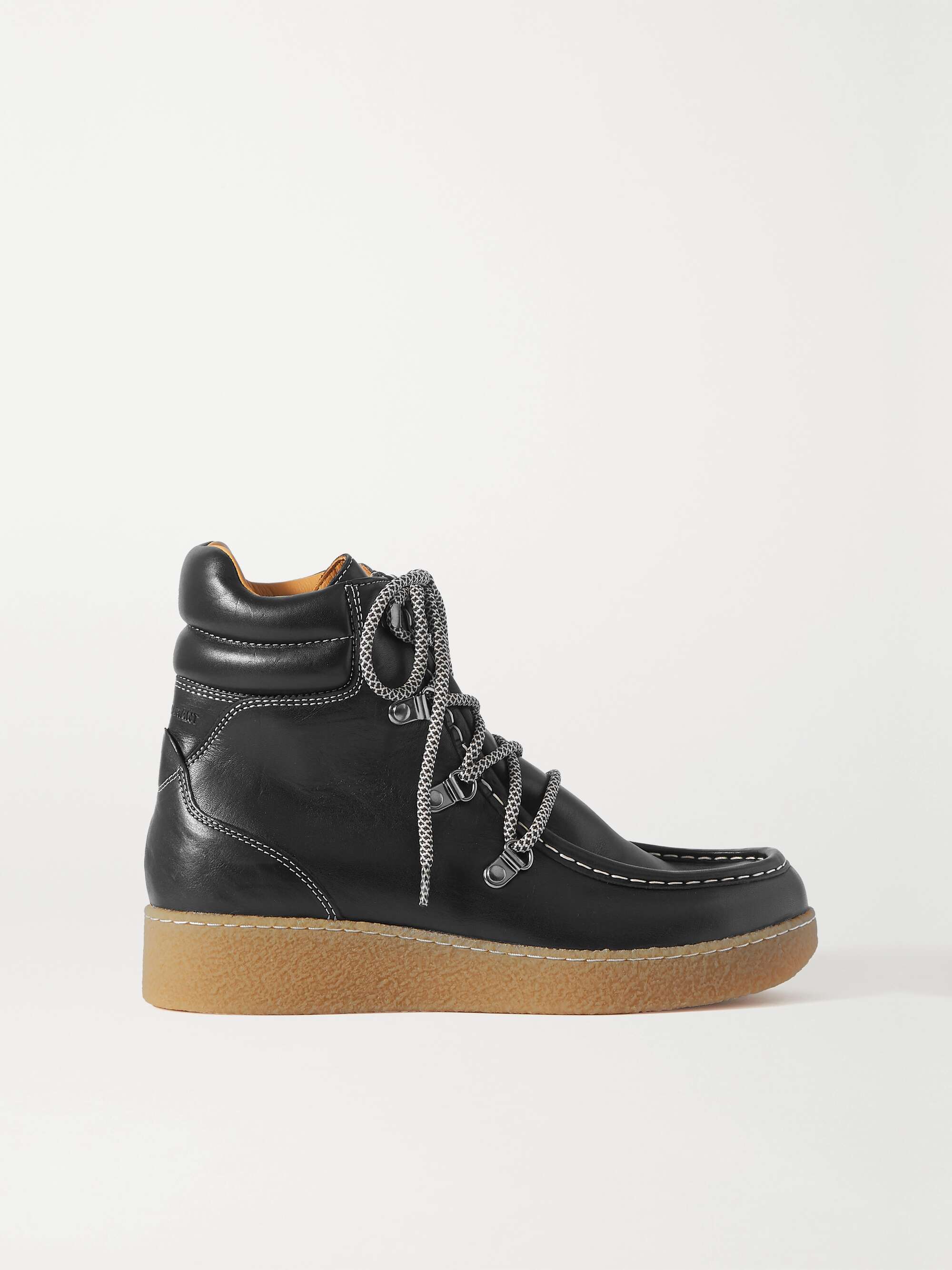 Black Alpica leather ankle boots MARANT | NET-A-PORTER