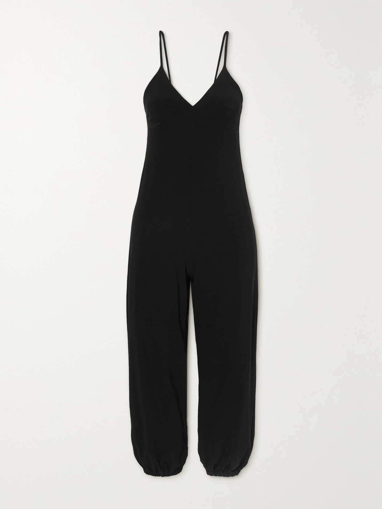 Norma Kamali Stretch-jersey Jumpsuit In Black