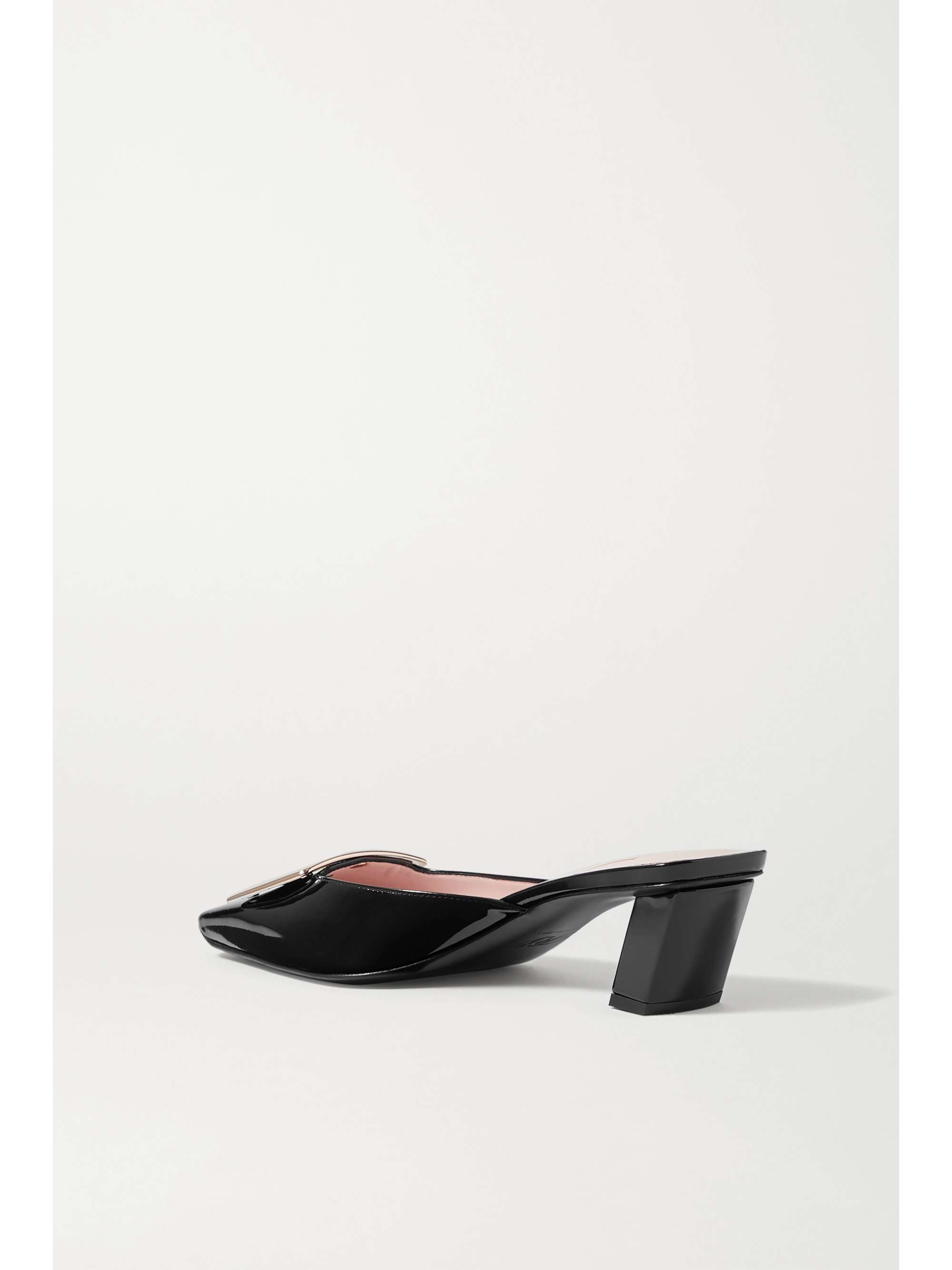 ROGER VIVIER Belle Vivier patent-leather mules | NET-A-PORTER