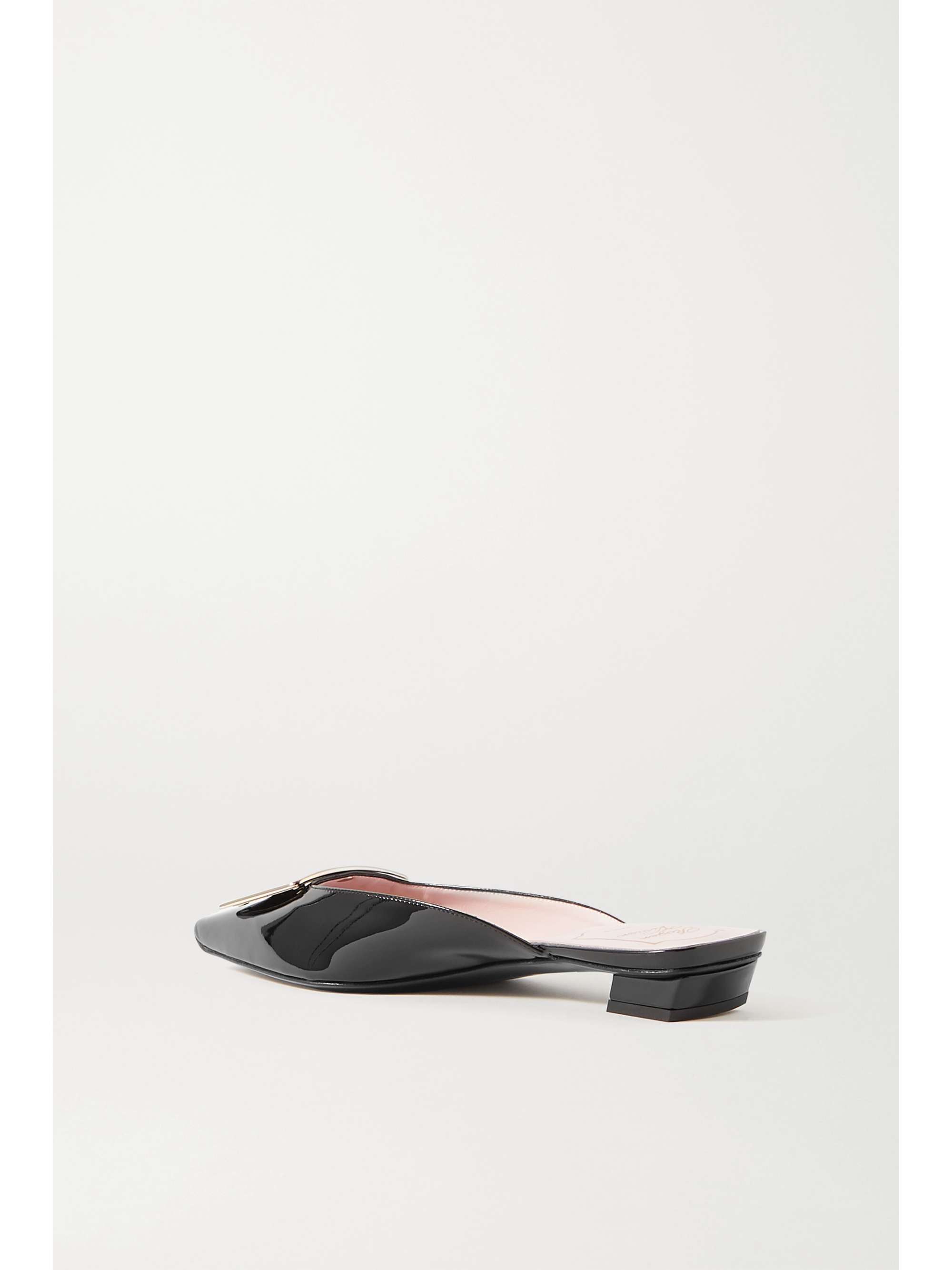 ROGER VIVIER Belle Vivier patent-leather mules | NET-A-PORTER