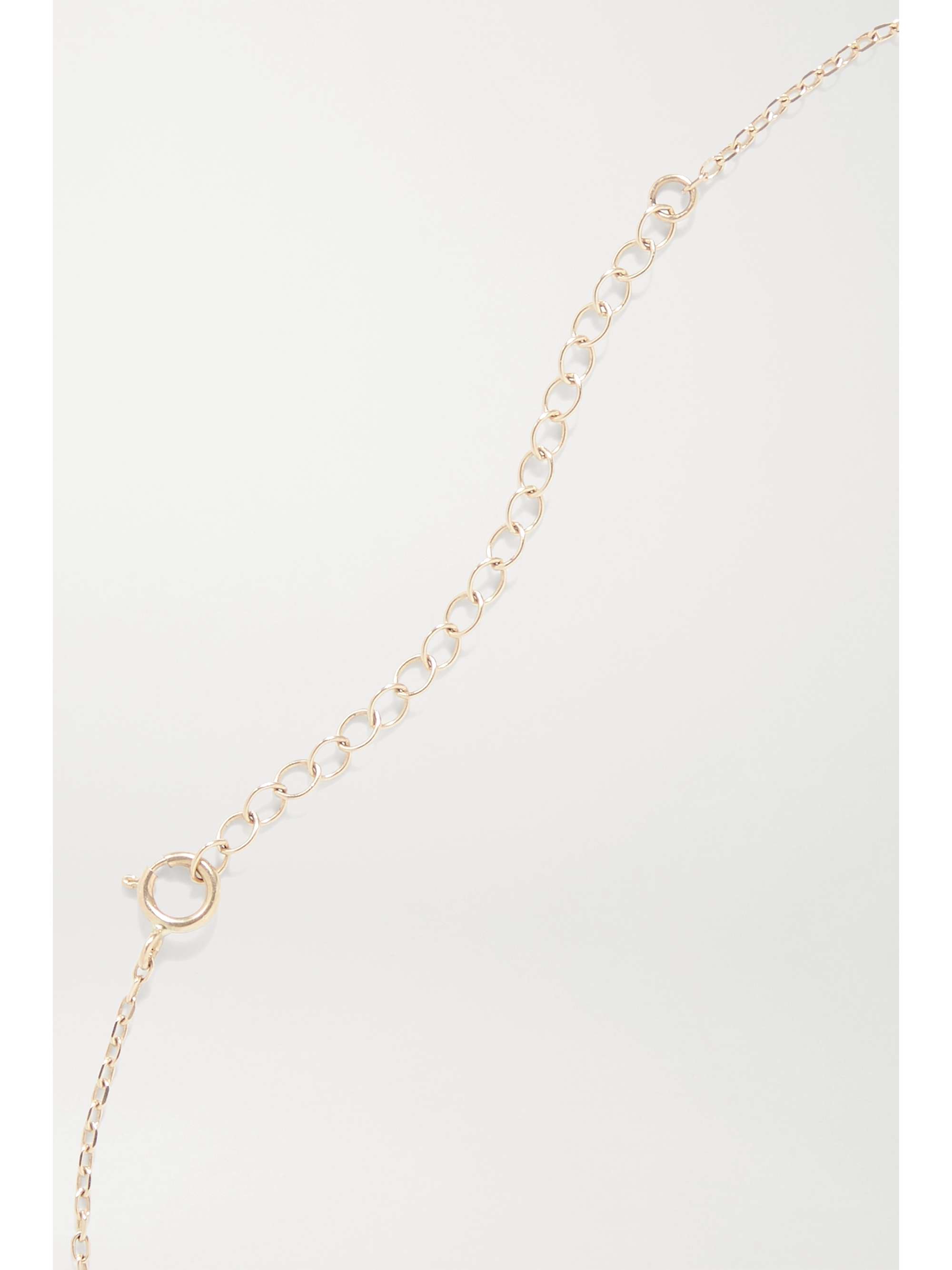 WWAKE Spindle 14-karat gold pearl anklet