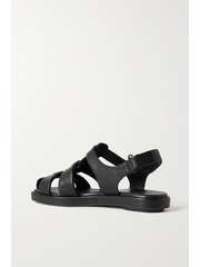 Black Rava leather sandals | VINCE | NET-A-PORTER