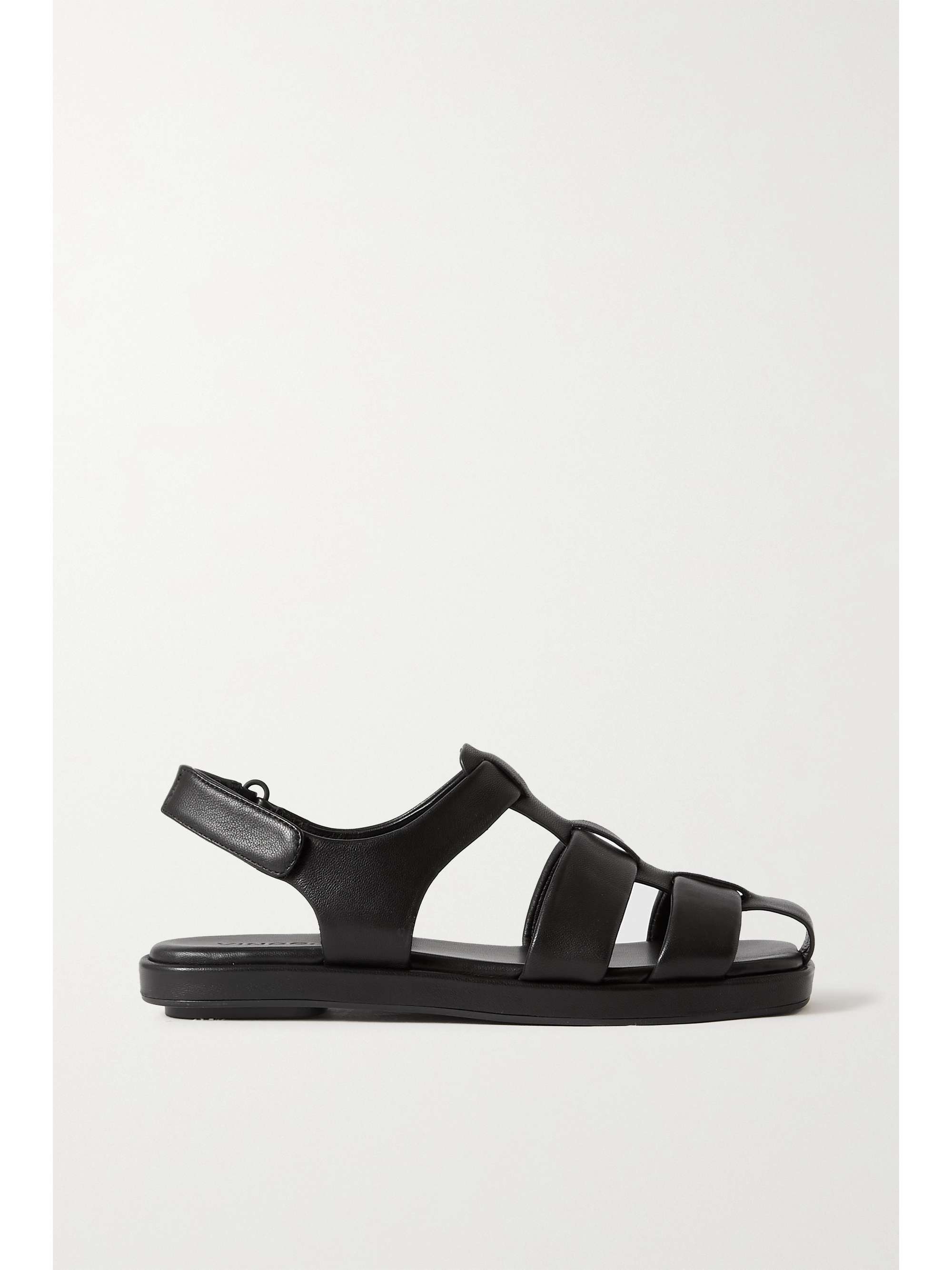 Black Rava leather sandals | VINCE | NET-A-PORTER