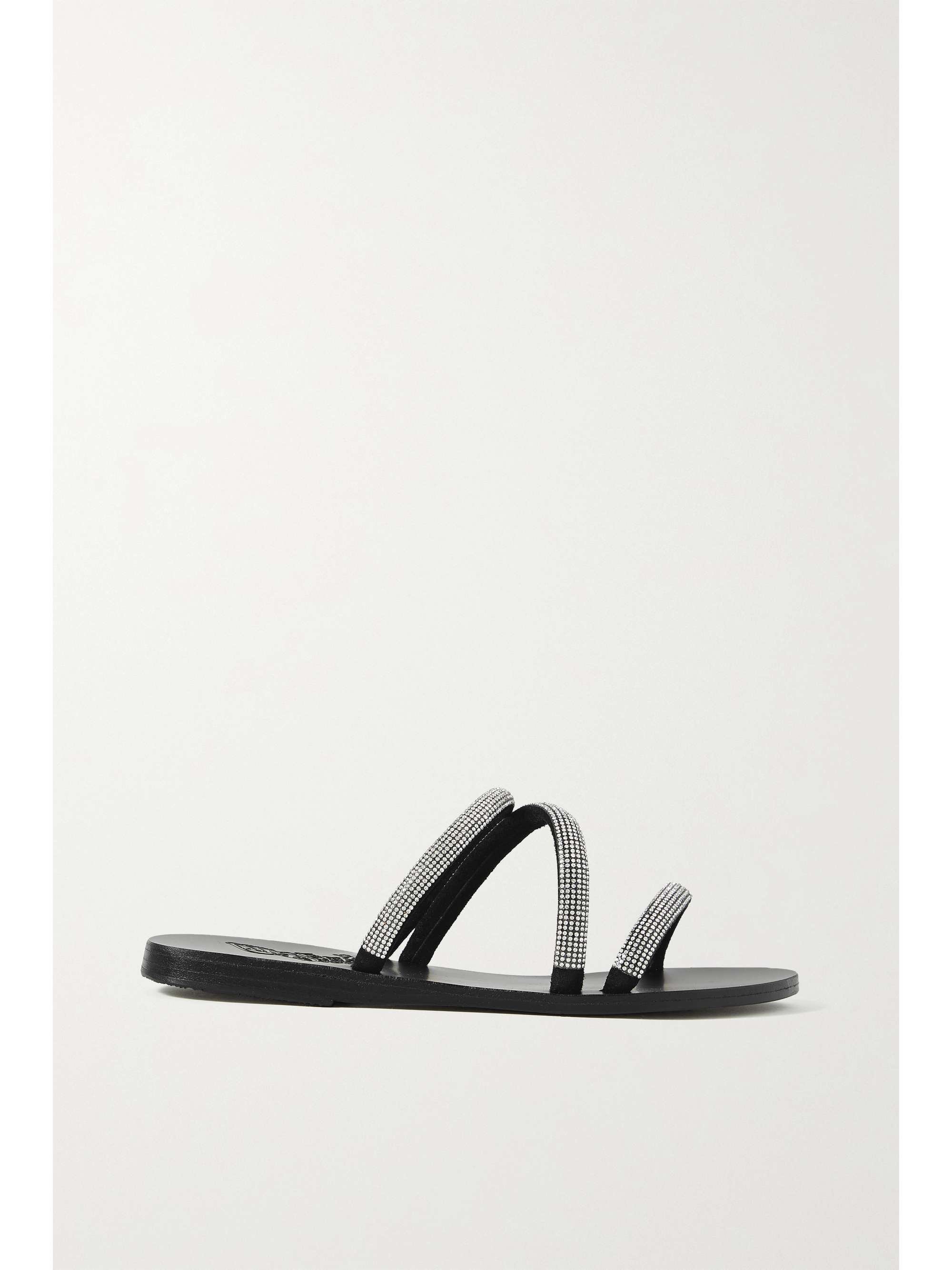 ANCIENT GREEK SANDALS Polytimi Diamante crystal-embellished suede sandals