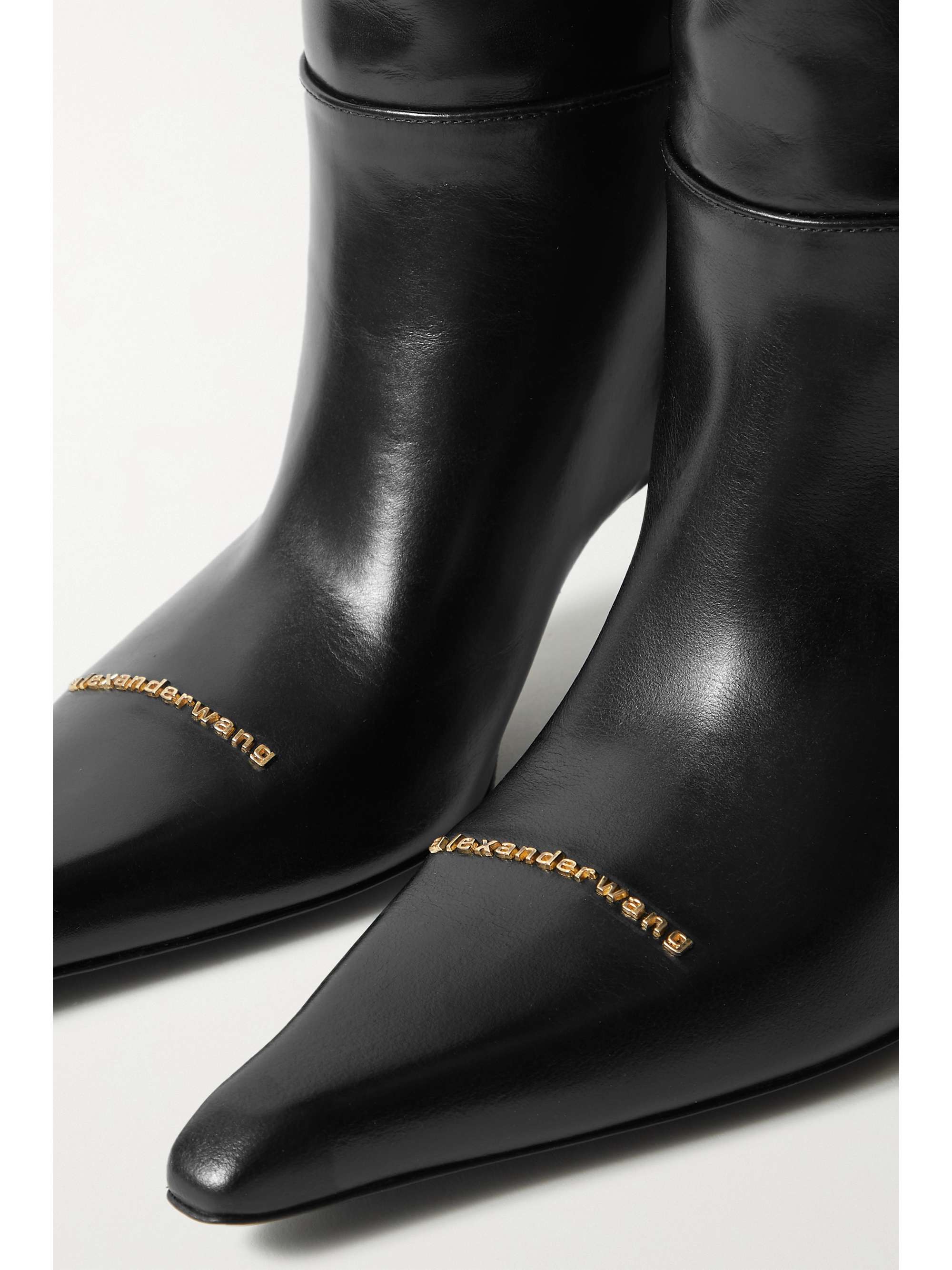 Alexander Wang - Viola Embellished Leather Knee Boots - Black - IT40 - Net A Porter