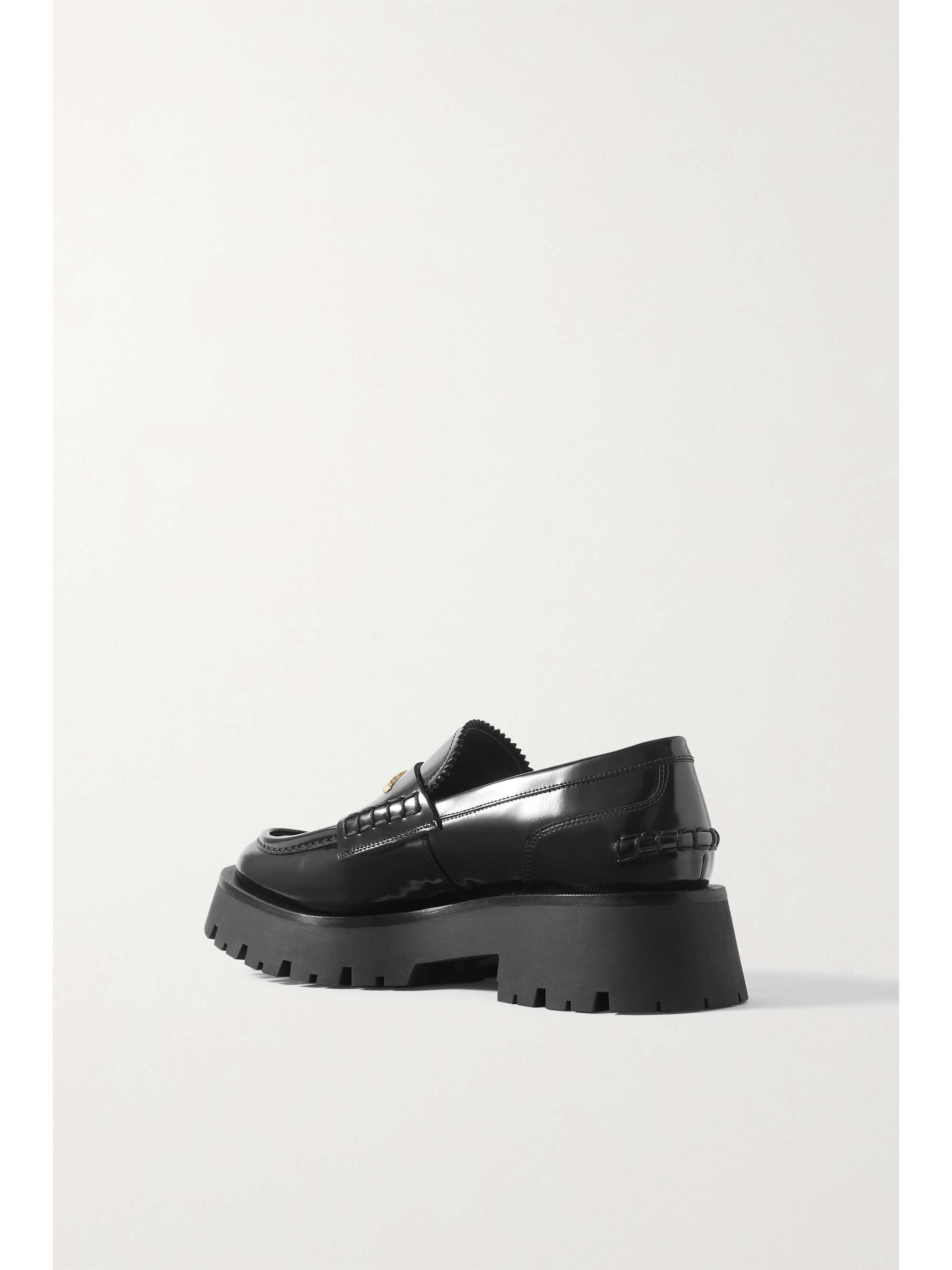 ALEXANDER WANG Carter patent-leather loafers