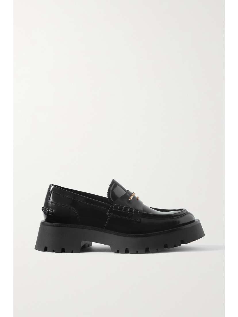 Alexander Wang Carter Patent-leather Loafers