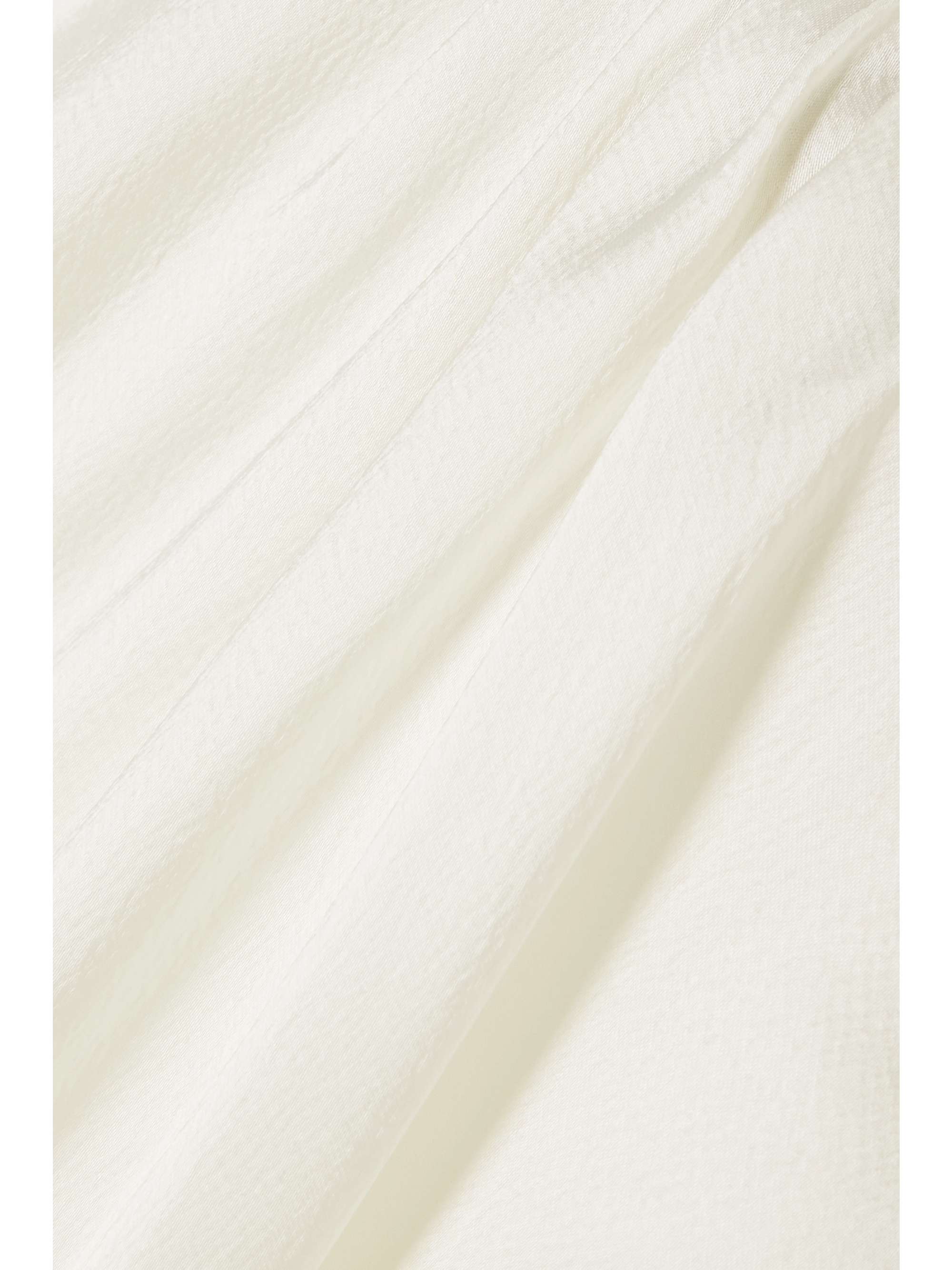 ANNA QUAN Celine asymmetric hammered-satin dress