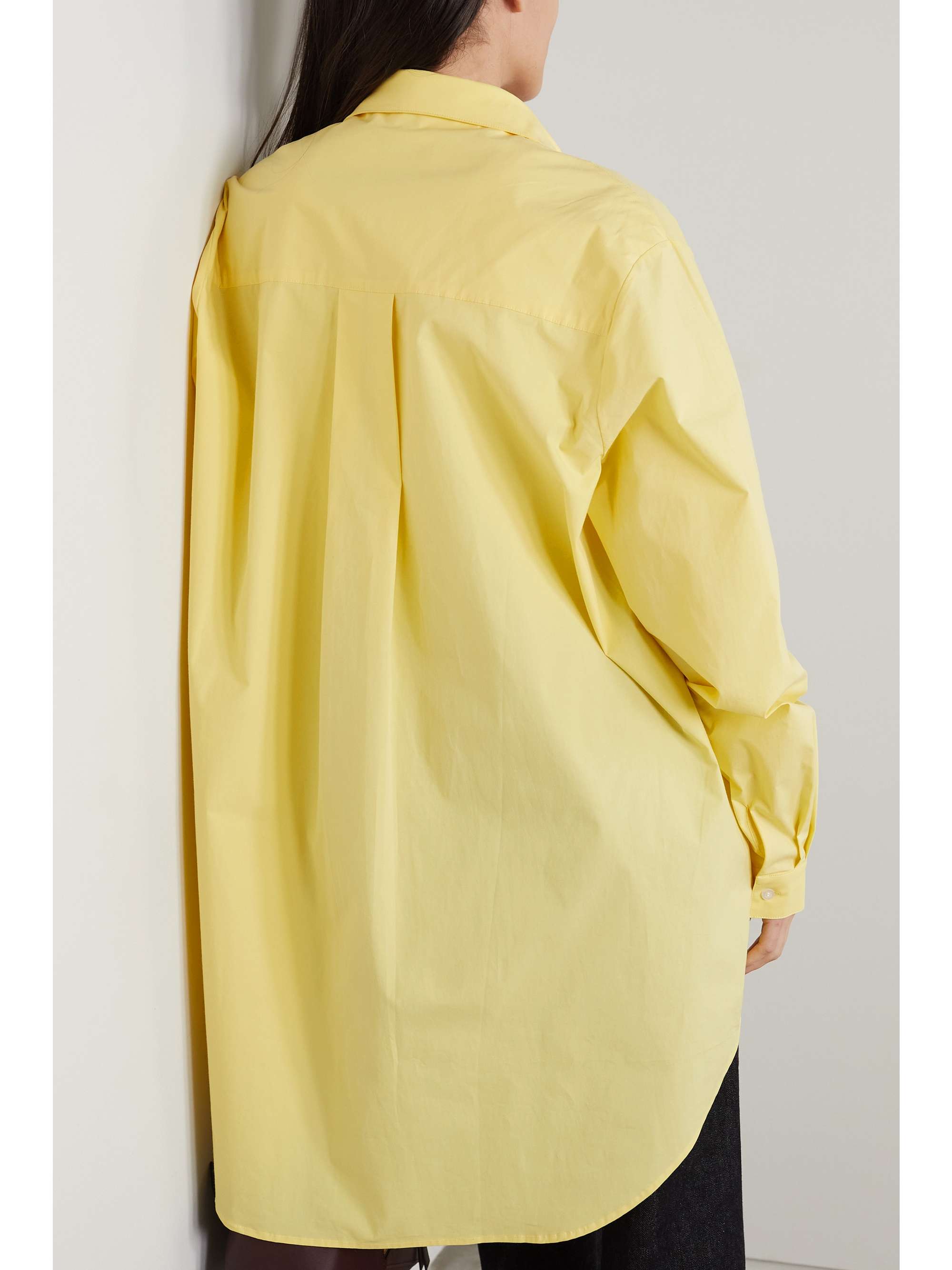 Jack oversized cotton-blend poplin shirt