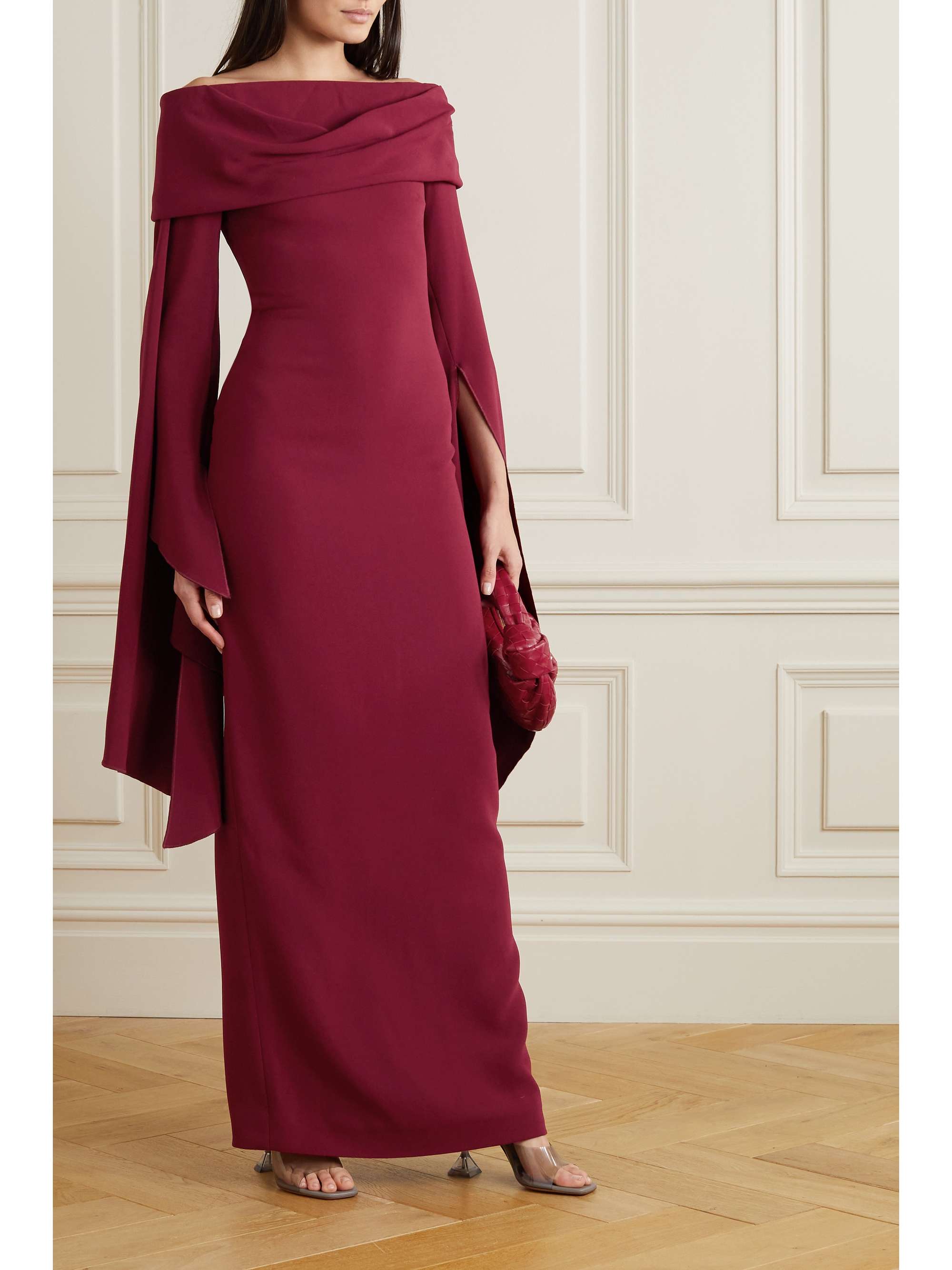 crepe maxi dress | SOLACE LONDON 