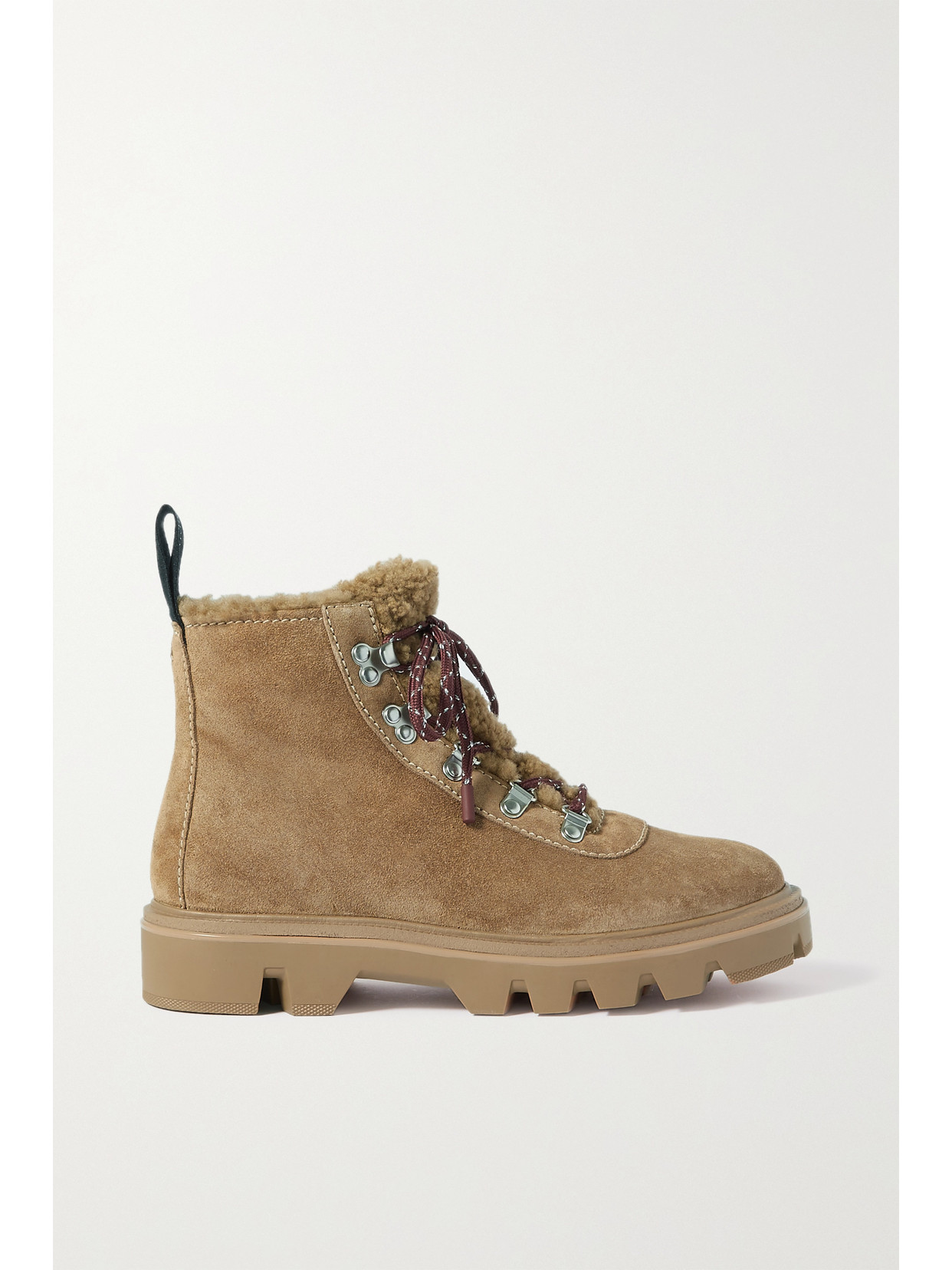 Rag & Bone Quest Shearlinglined Suede Ankle Boots In Brown ModeSens