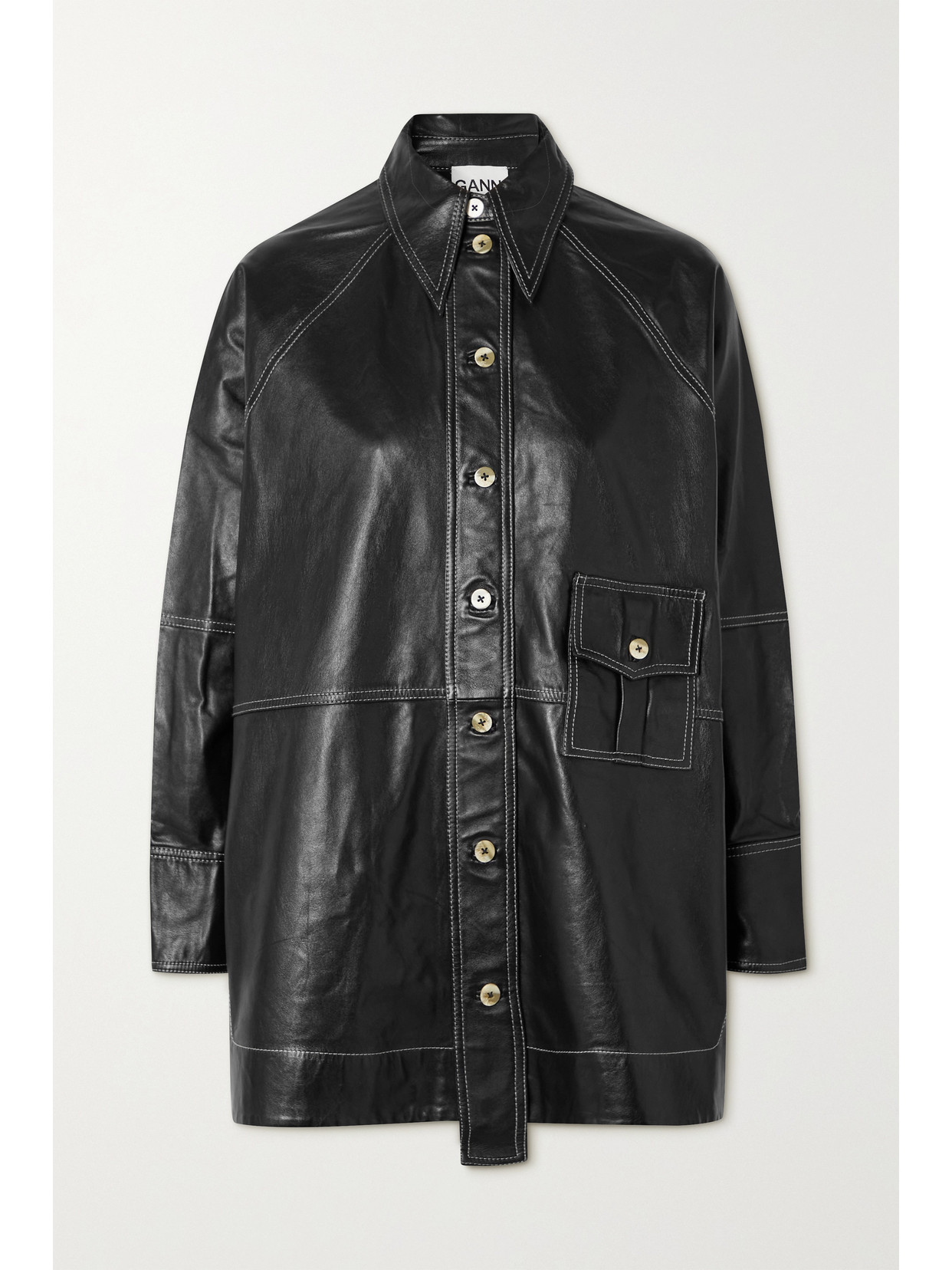 GANNI - Topstitched ...
