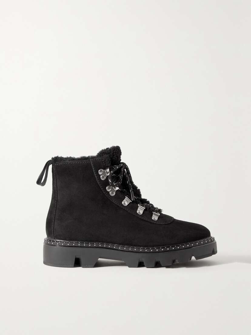 rag & bone Quest Shearling-lined Suede Ankle Boots