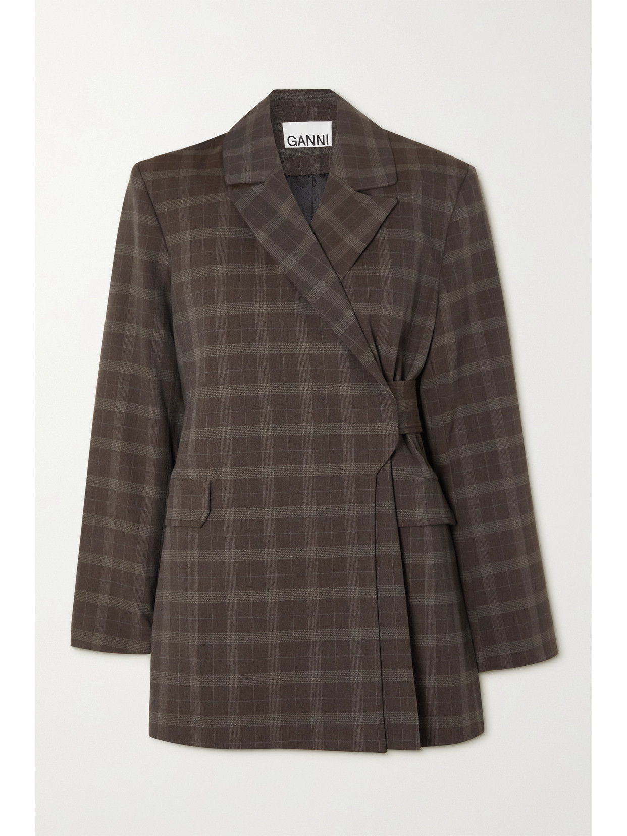 GANNI - Checked Wove...