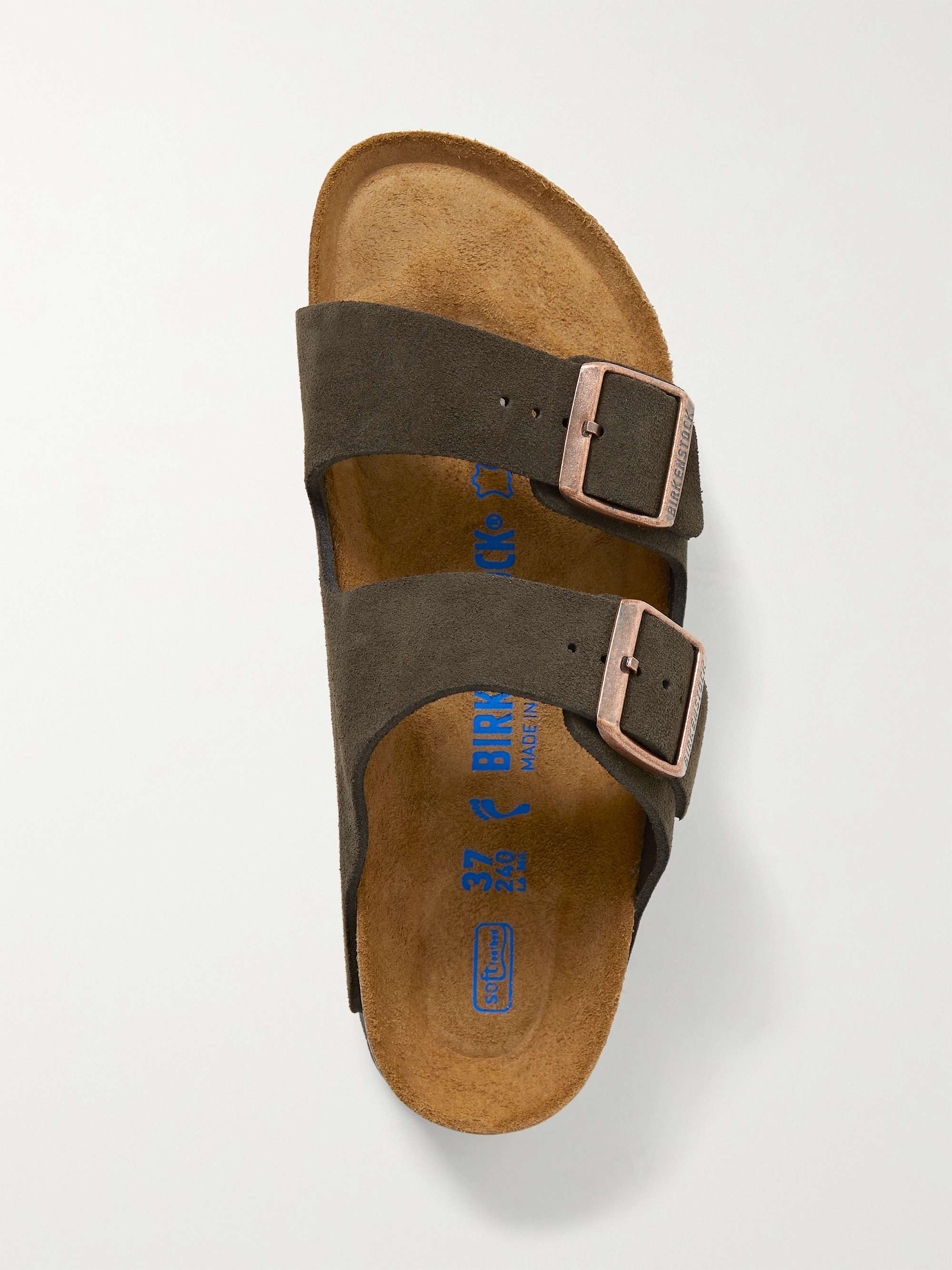 BIRKENSTOCK Arizona metallic leather sandals