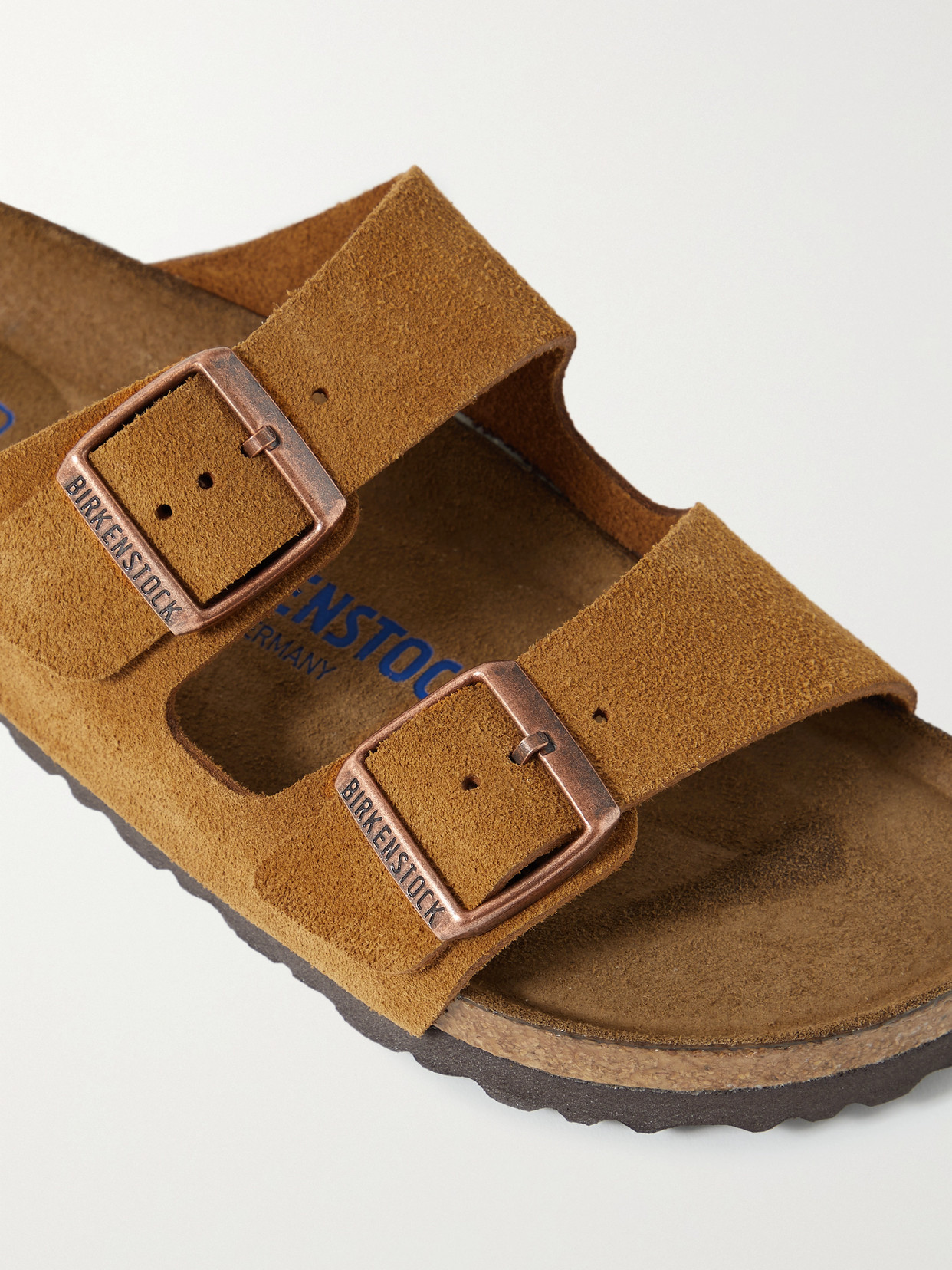 Birkenstock Arizona Sfb Vl Sandals - Mink Suede In Brown