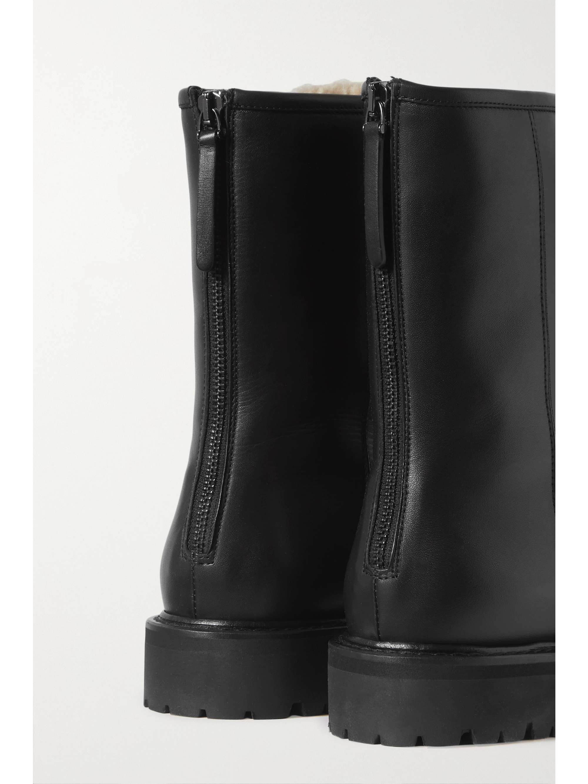 LEGRES 42 shearling-lined leather ankle boots