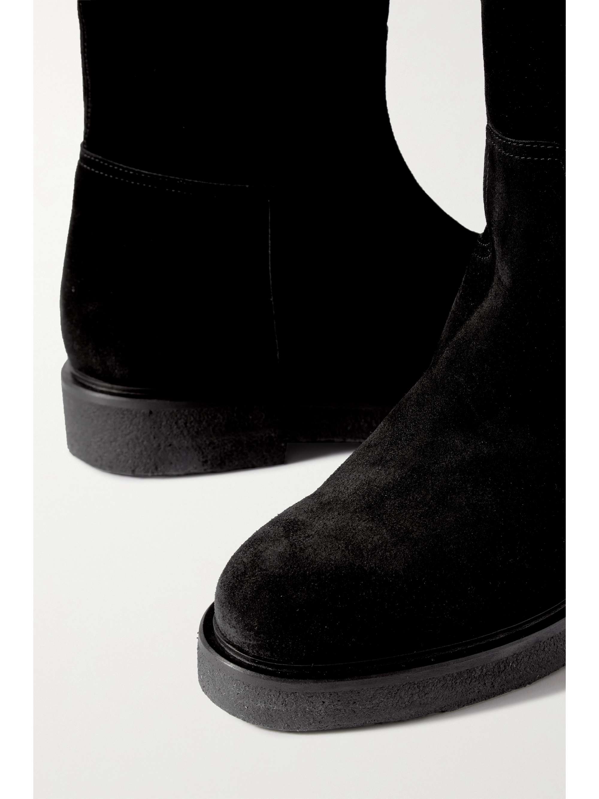 henley chill suede & shearling combat boots