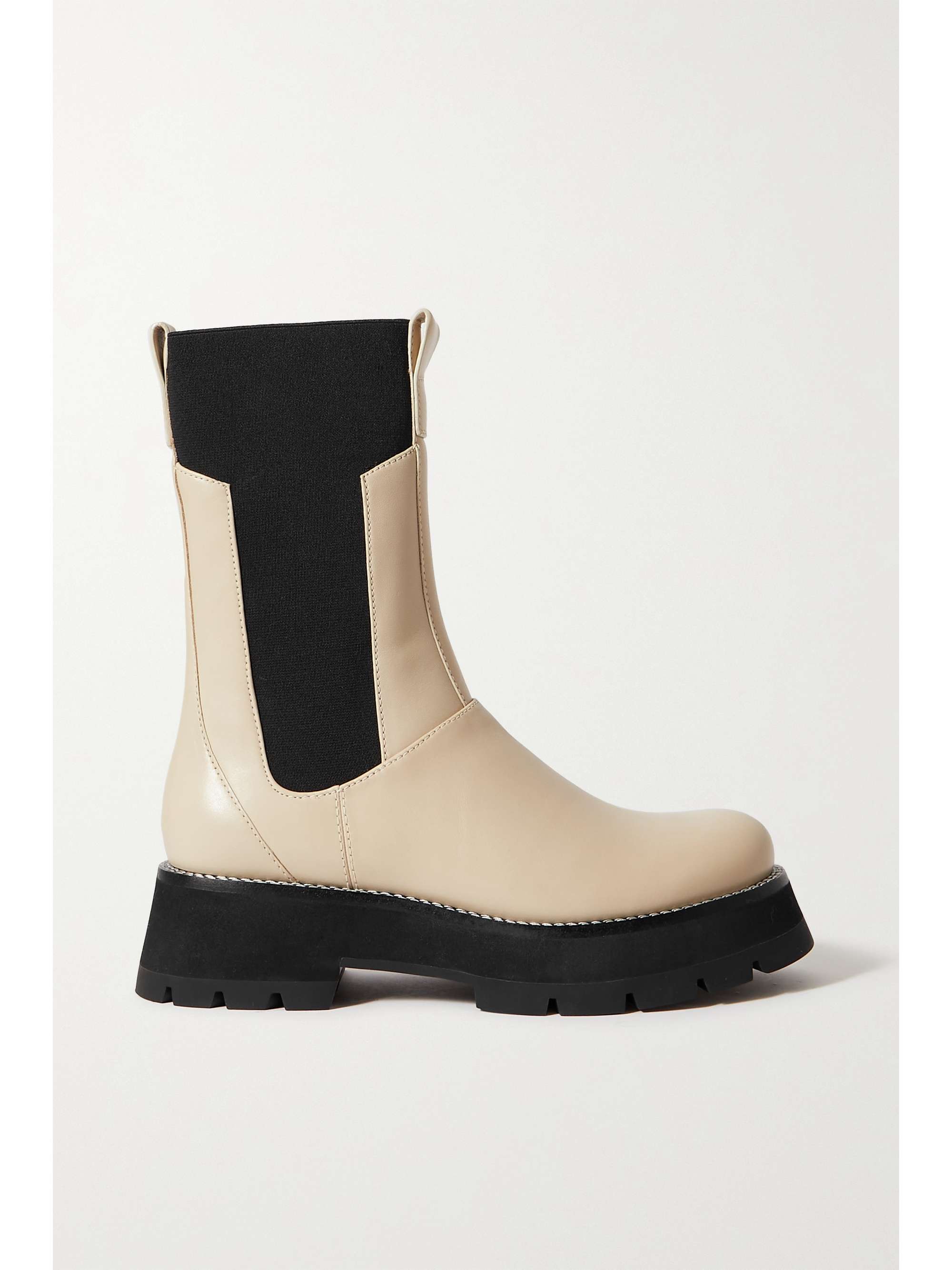 Cream Kate leather Chelsea combat boots | 3.1 PHILLIP LIM | NET-A 
