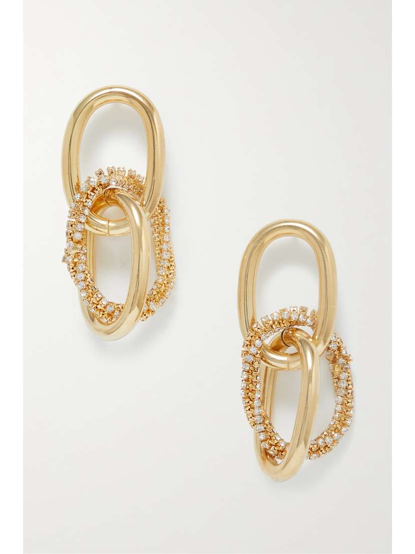 Rosantica Vittoria Gold-tone Crystal Earrings