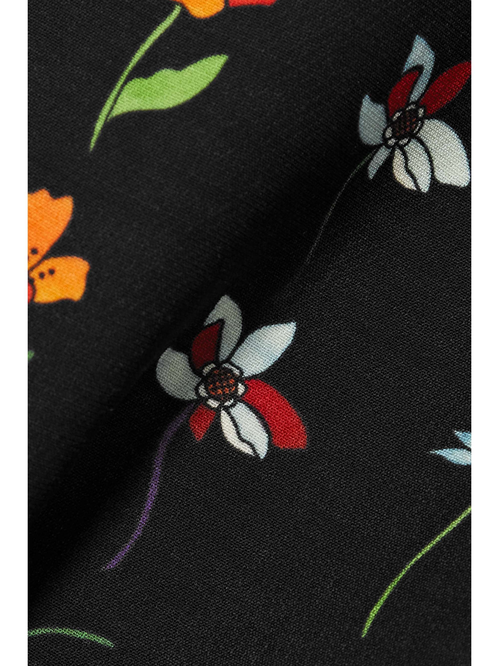 VALENTINO GARAVANI Floral-print wool-blend mini dress