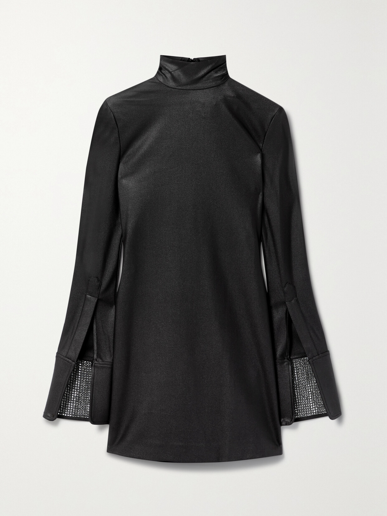 オールインワン・サロペット Alexander Wang Crystal-Embellished Jersey Dress ALEXANDER WANG Crystal-embellished jersey mini dress | NET-A