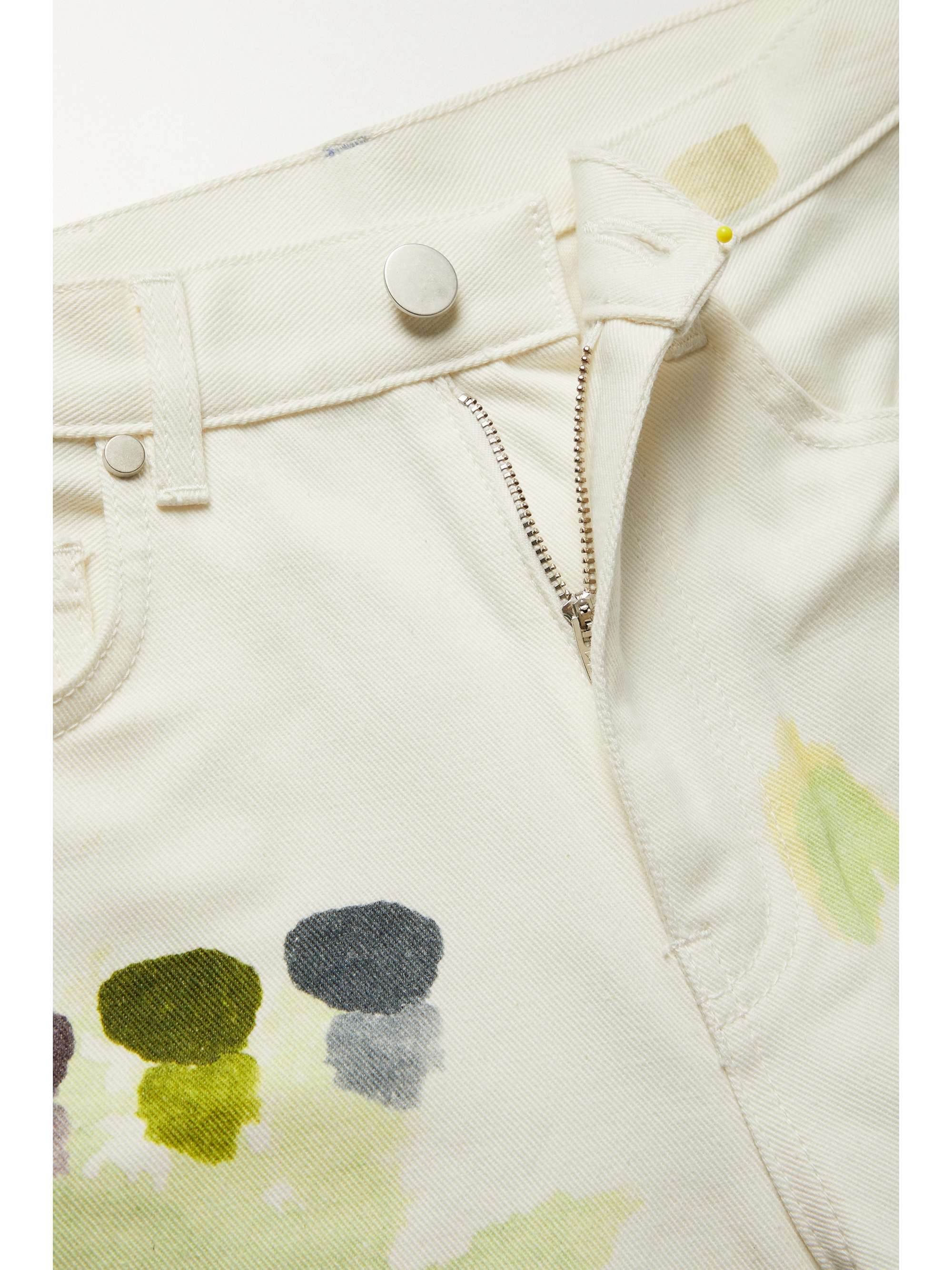 MCQ ALEXANDER MCQUEEN Grow Up hoch sitzende Jeans mit geradem Bein und Print