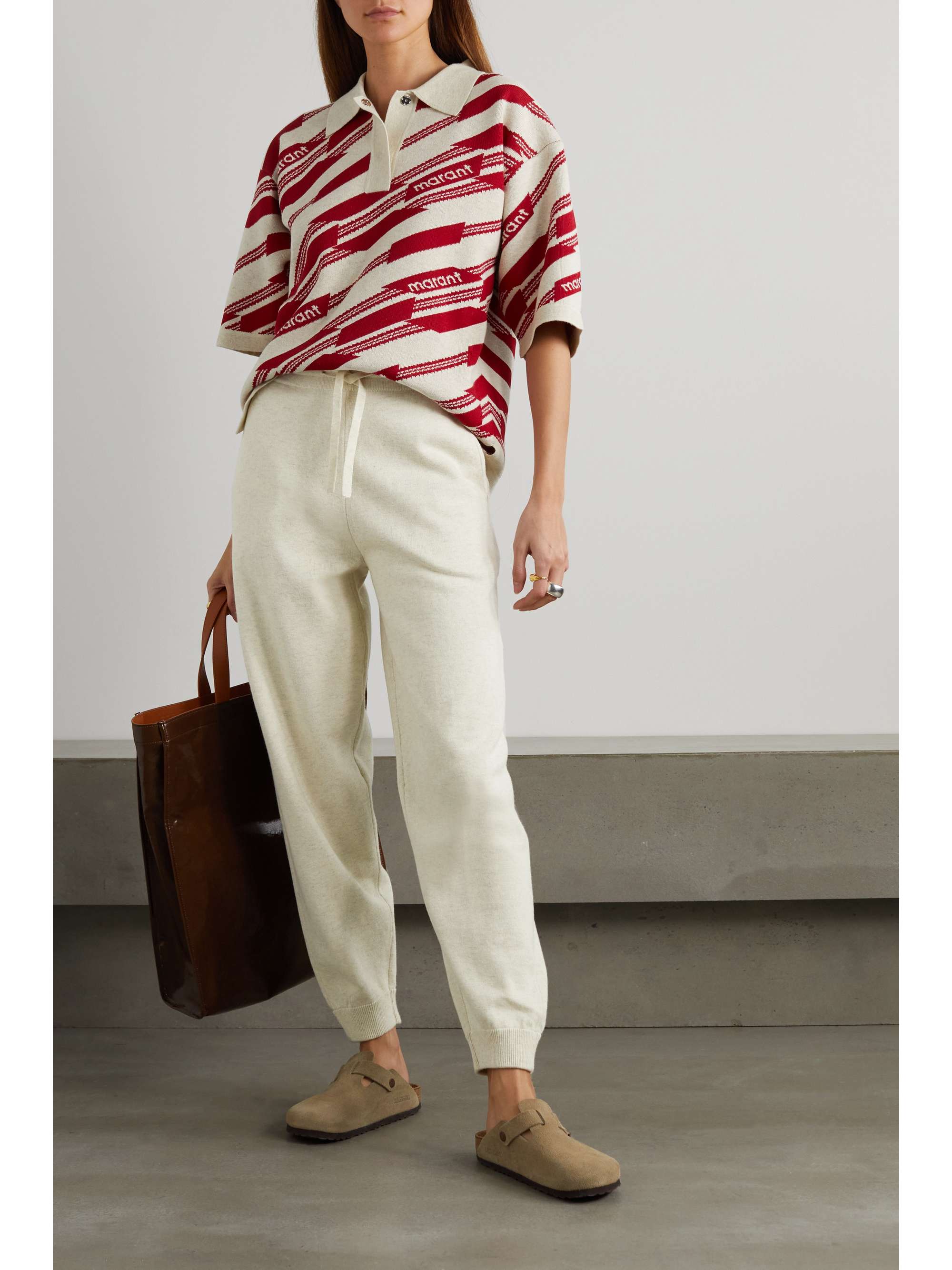 MARANT ÉTOILE stretch-jersey track pants | NET-A-PORTER