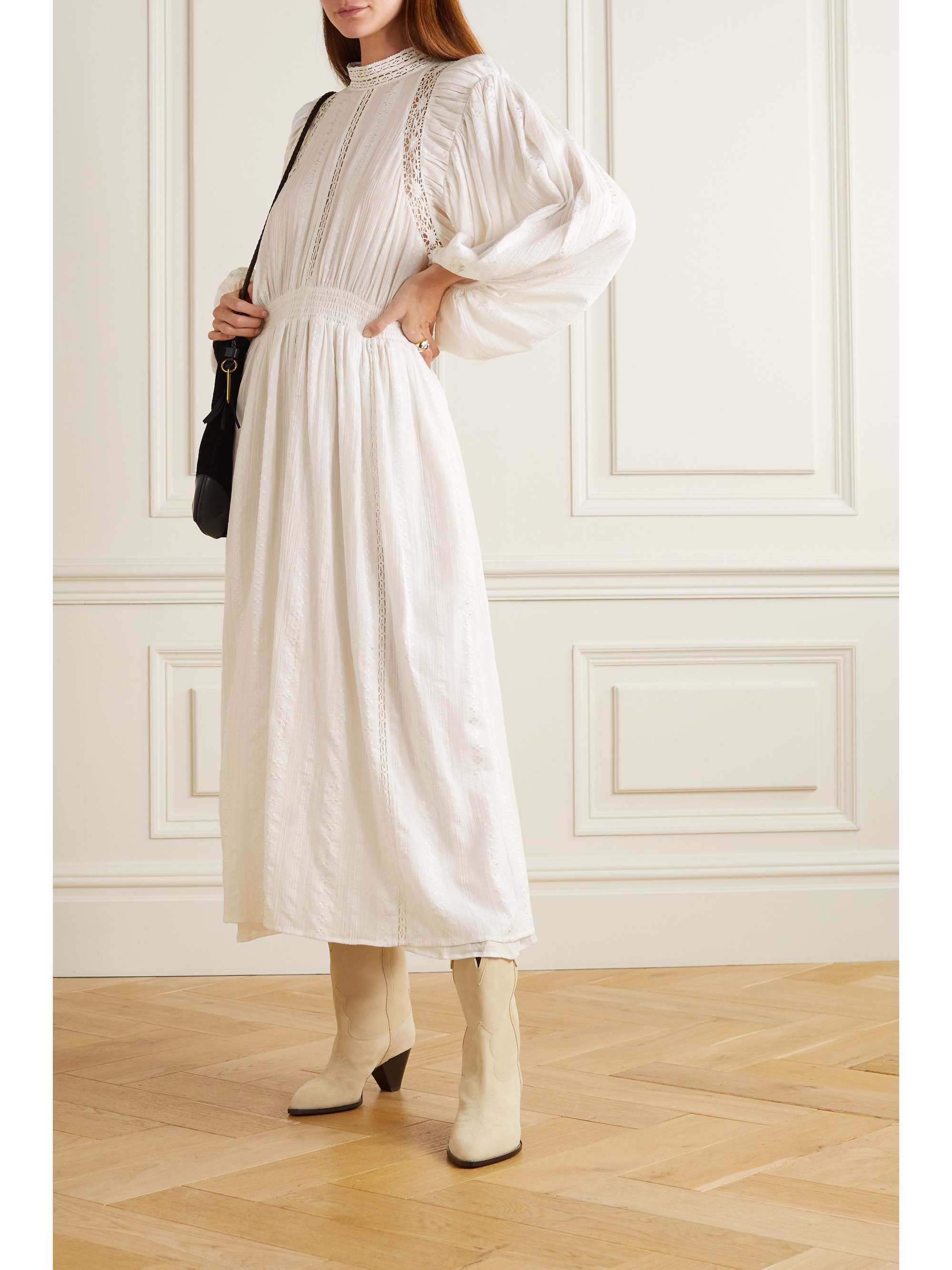 isabel marant embroidered dress