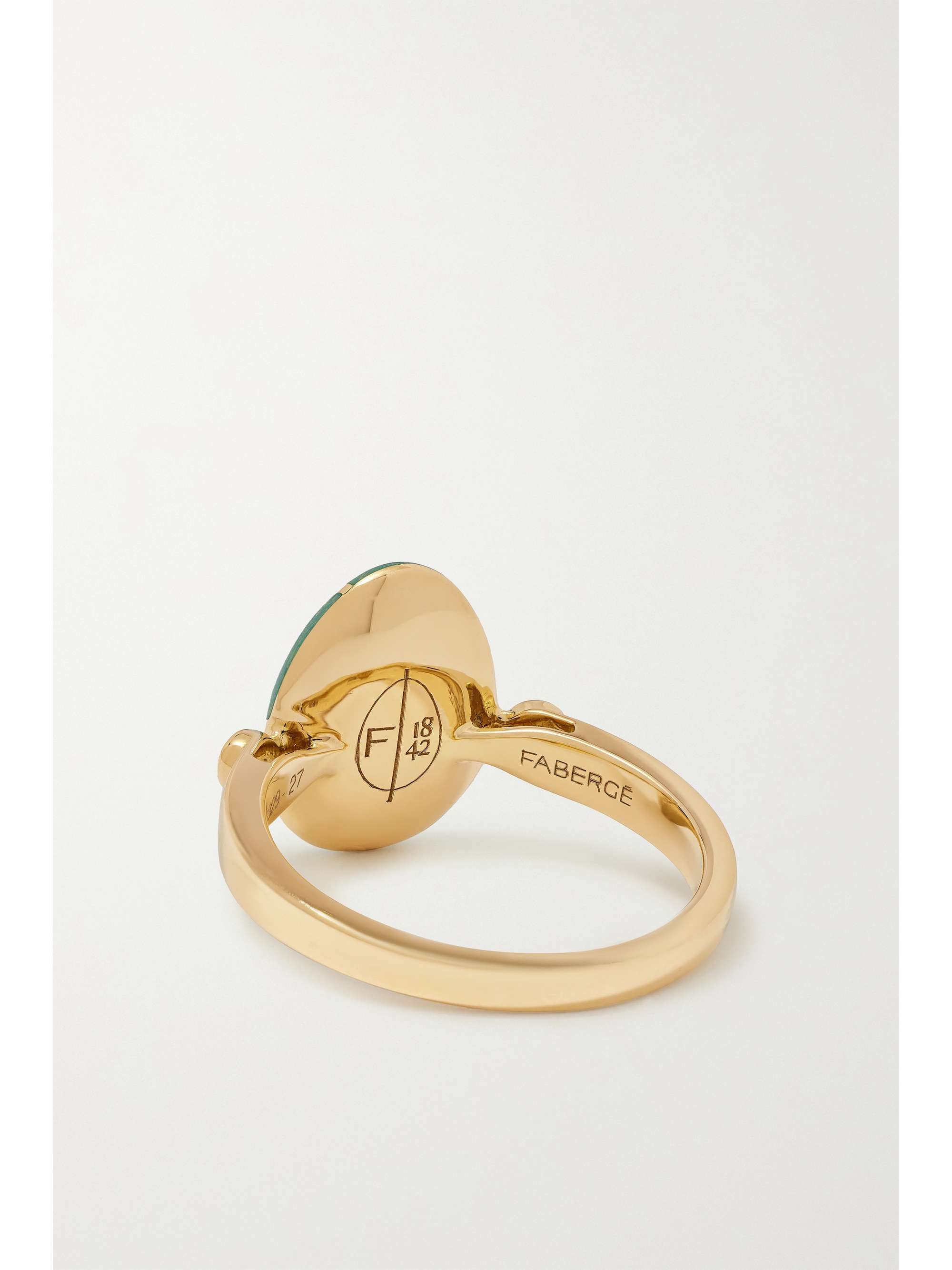 FABERGÉ Heritage Ring aus 18 Karat Roségold mit Emaille und Diamanten