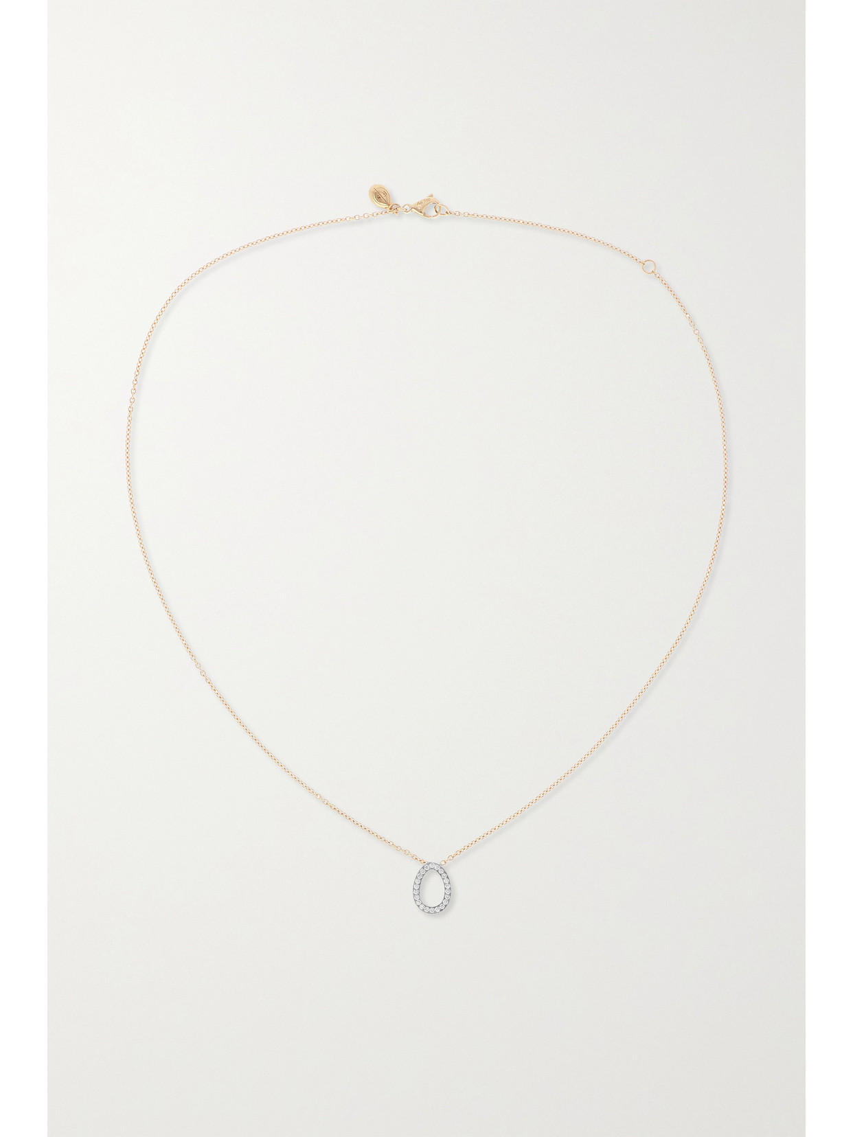 Fabergé Colours Of Love 18-karat Yellow And White Gold, Diamond And Ruby Necklace In Gold