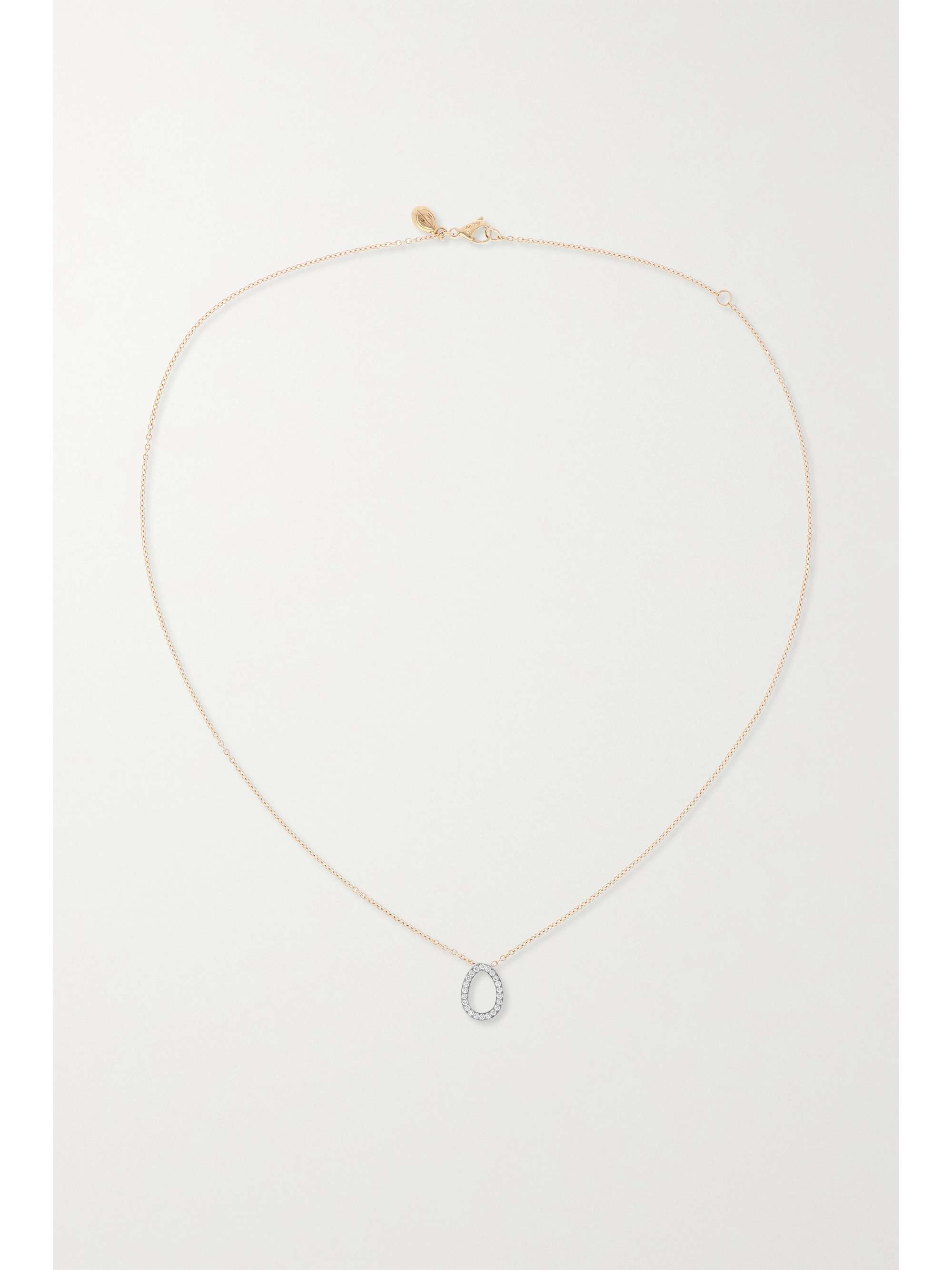 FABERGÉ Colours of Love 18-karat yellow and white gold, diamond and ruby necklace