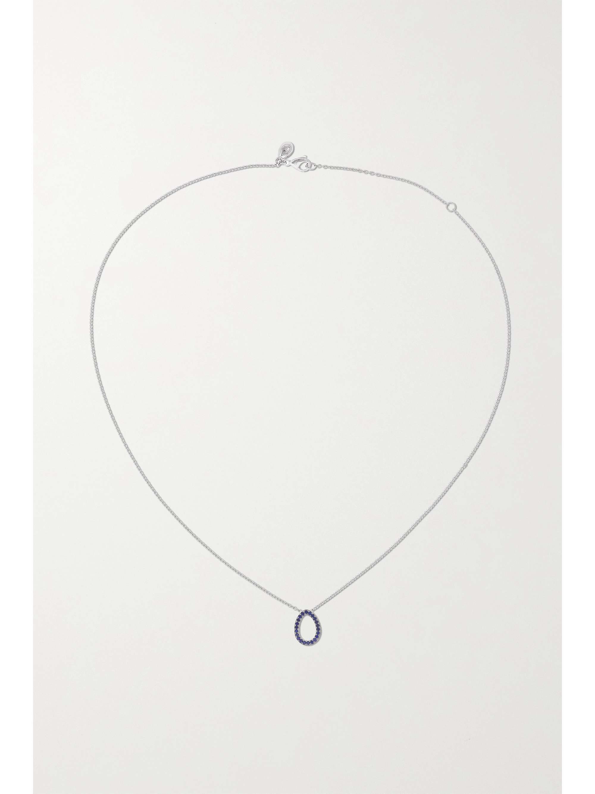 FABERGÉ Colours of Love 18-karat white gold, sapphire and ruby necklace