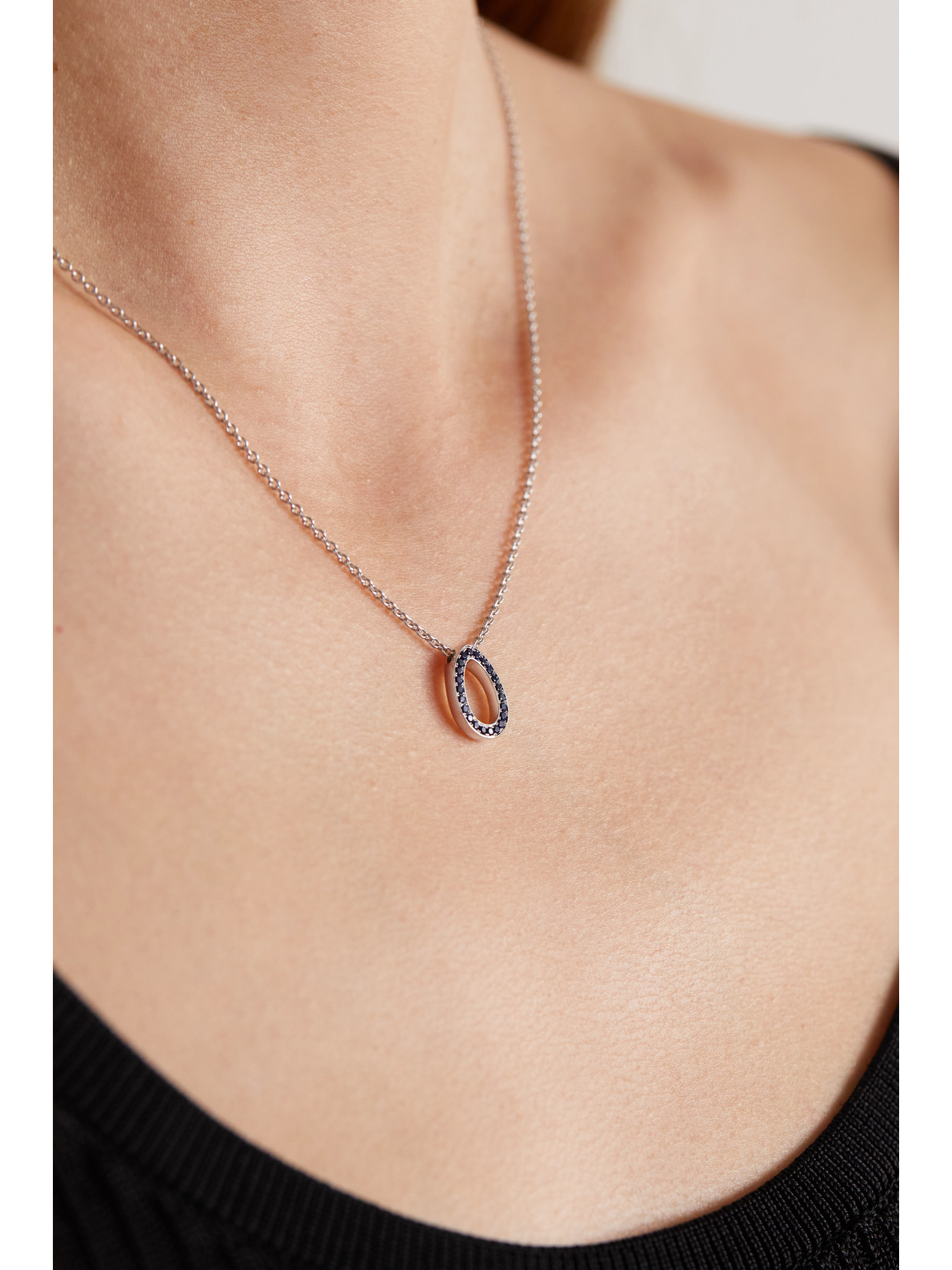 Fabergé Colours Of Love 18-karat White Gold, Sapphire And Ruby Necklace In Gold