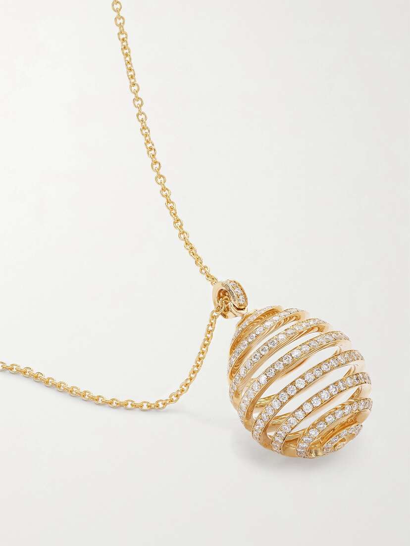 Fabergé Essence 18-karat Gold Diamond Necklace