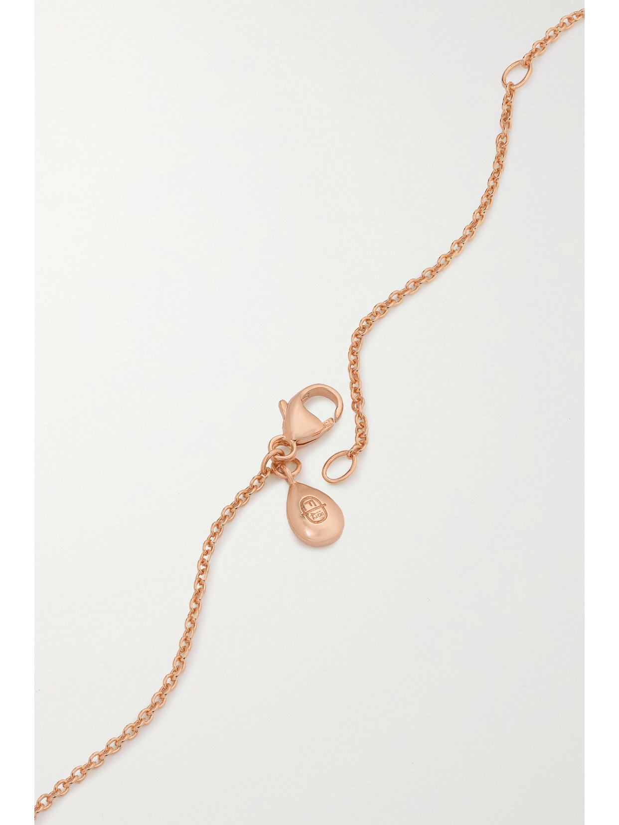 Shop Fabergé Colours Of Love 18-karat Rose Gold Multi-stone Necklace