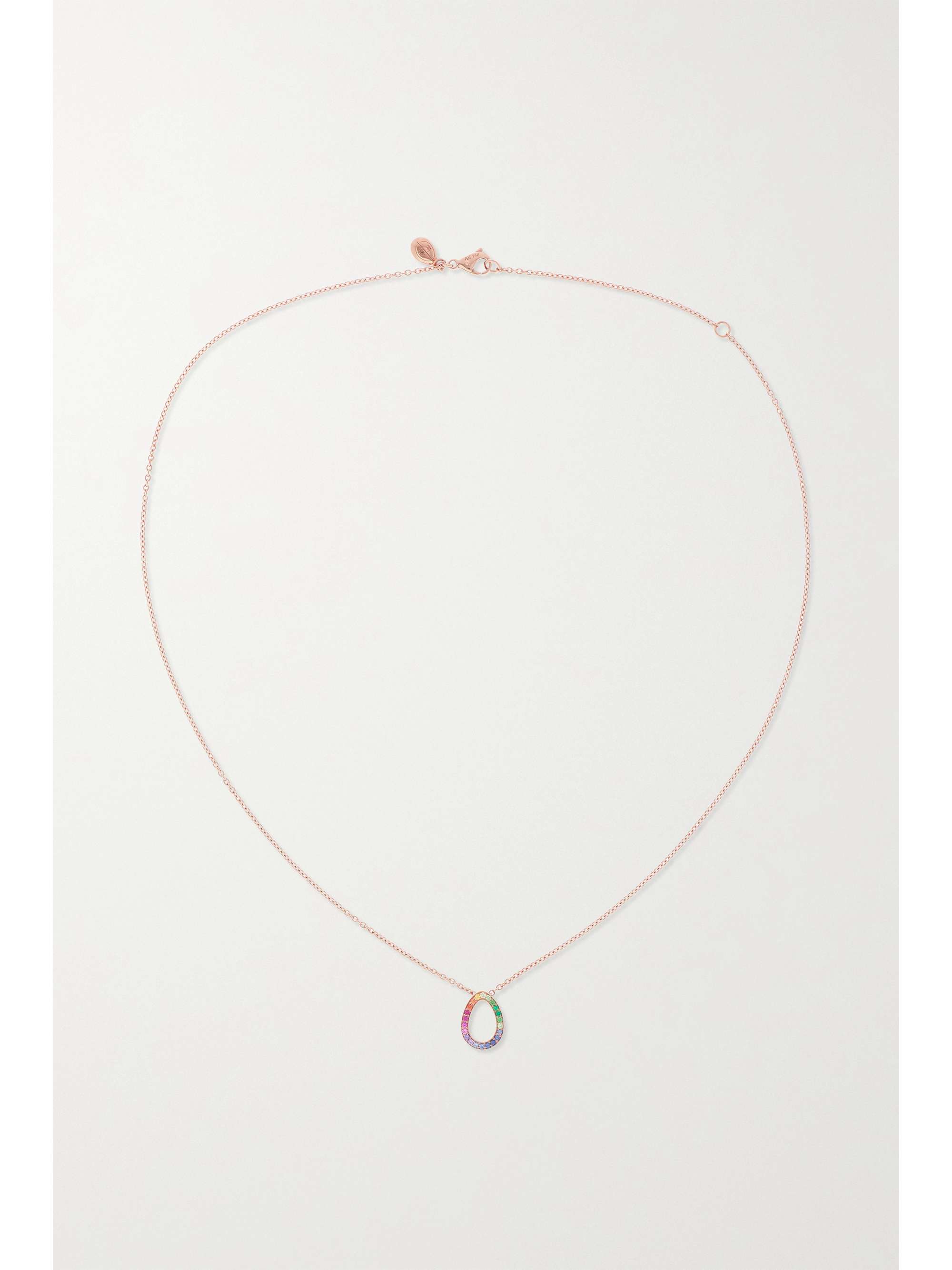 FABERGÉ Colours of Love Kette aus 18 Karat Roségold mit mehreren Steinen