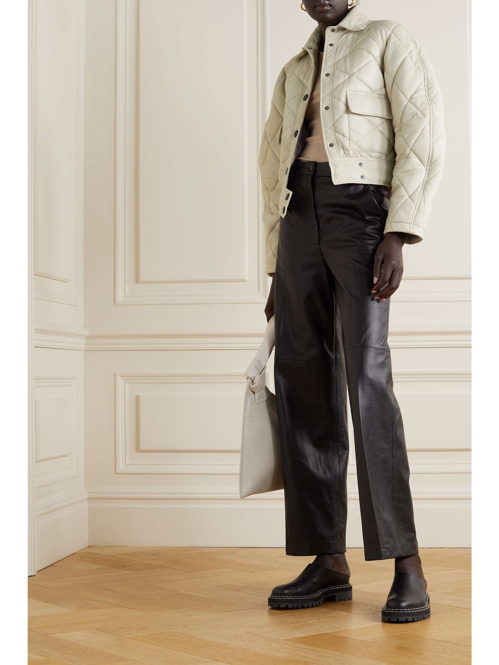 REMAIN BIRGER CHRISTENSEN Gena quilted leather bomber jacket
