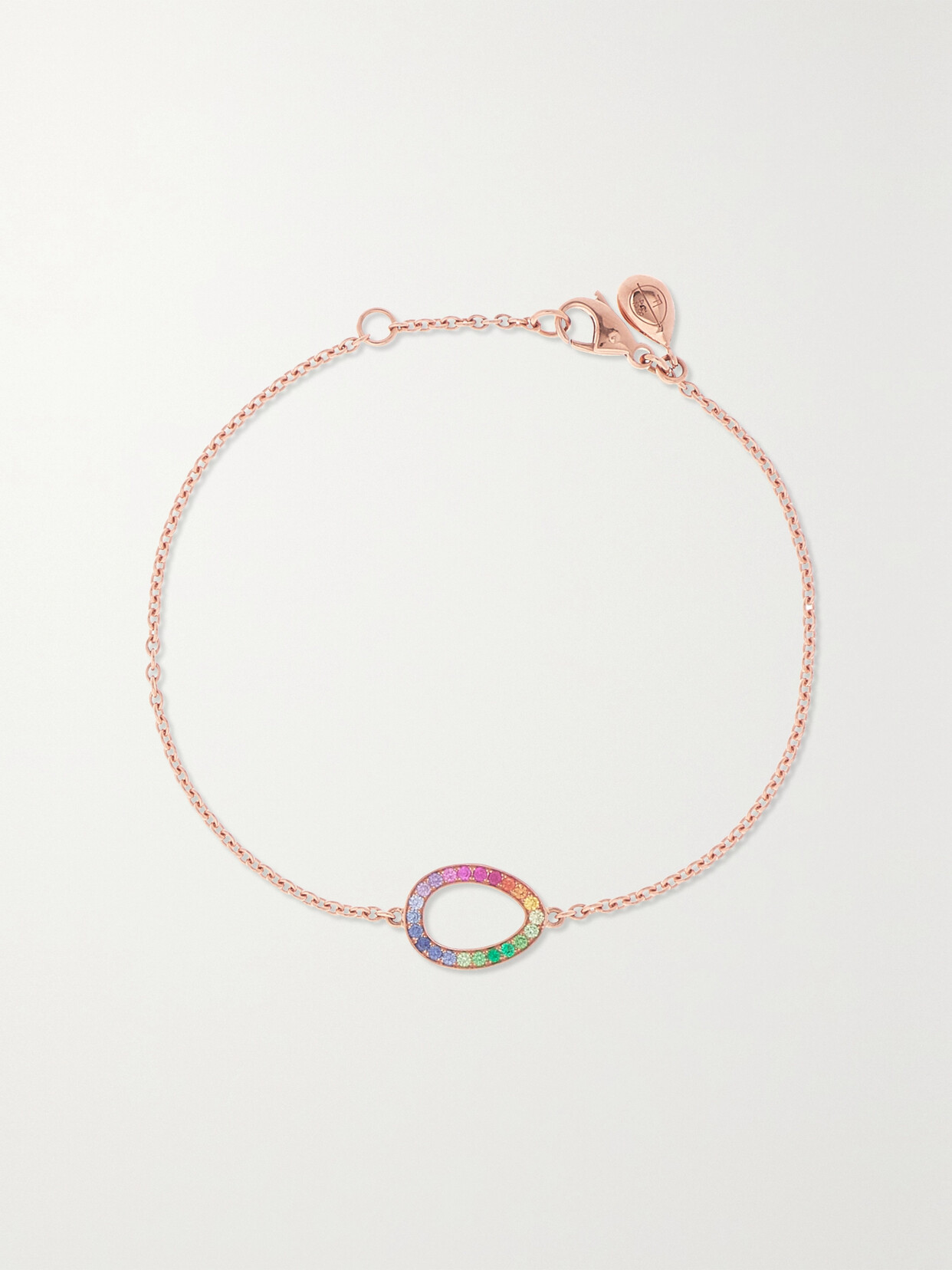 Fabergé - Colours Of Love 18-karat Rose Gold Multi-stone Bracelet - one size 22 Awaiting product image