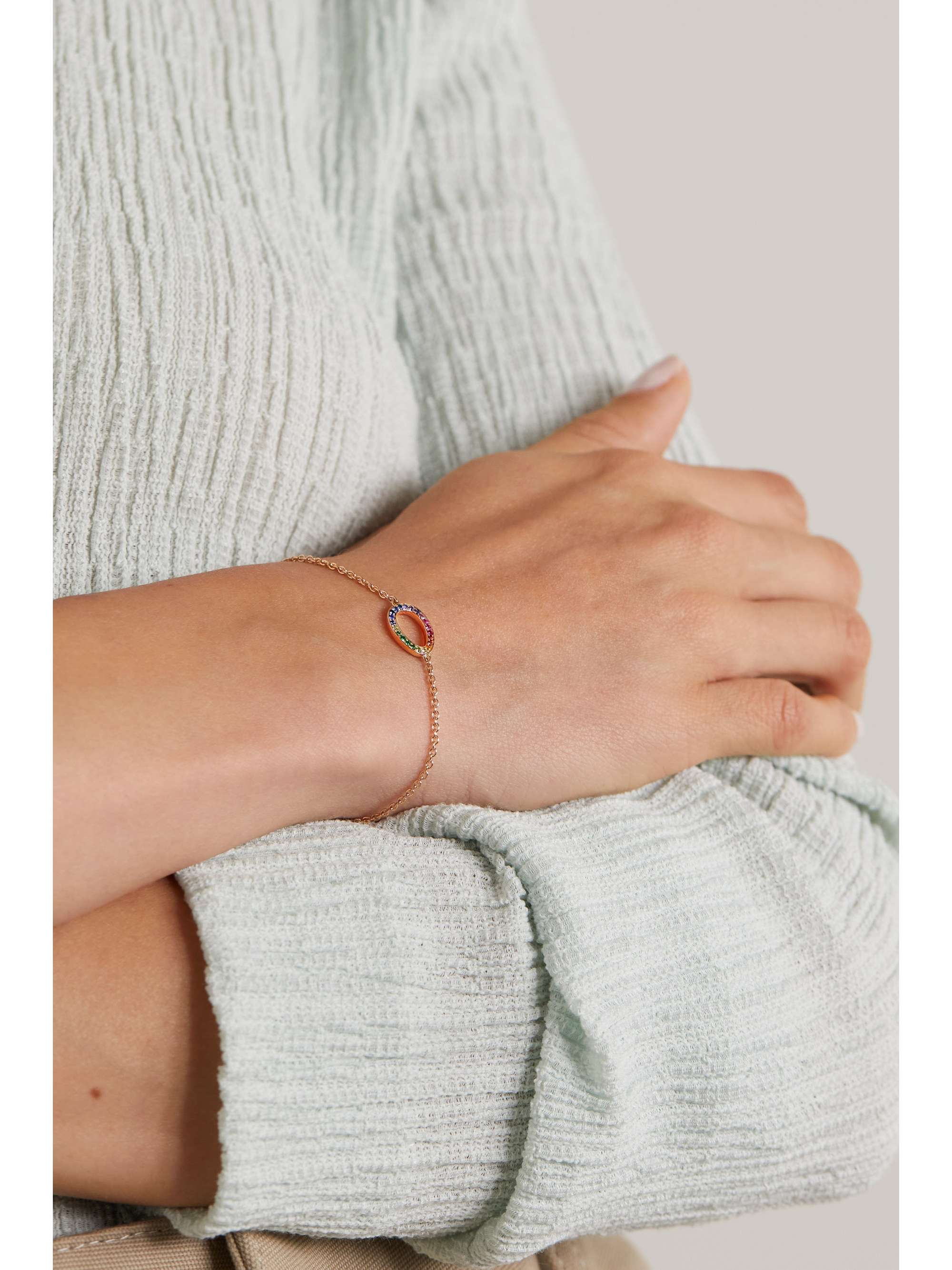 FABERGÉ Colours of Love 18-karat rose gold multi-stone bracelet