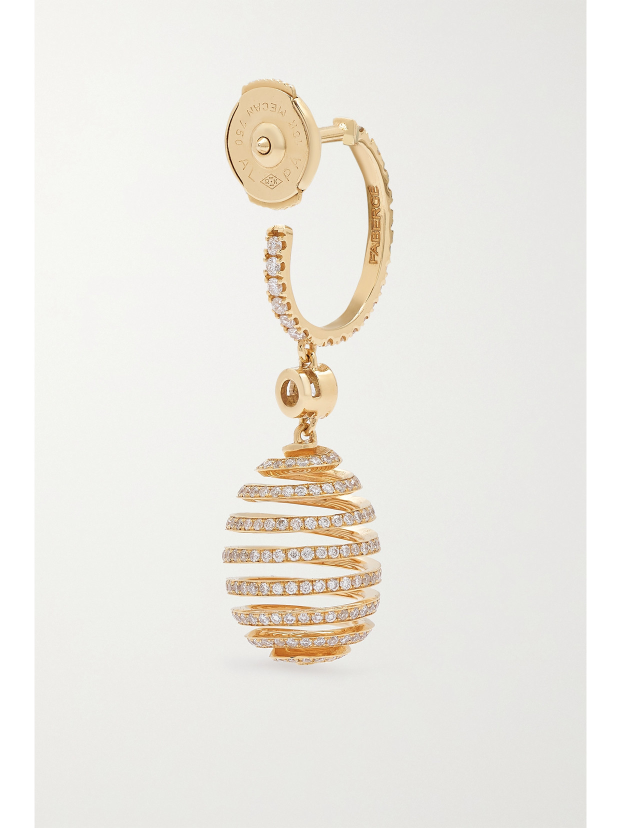 Fabergé Essence 18-karat Gold Diamond Earrings In Gold