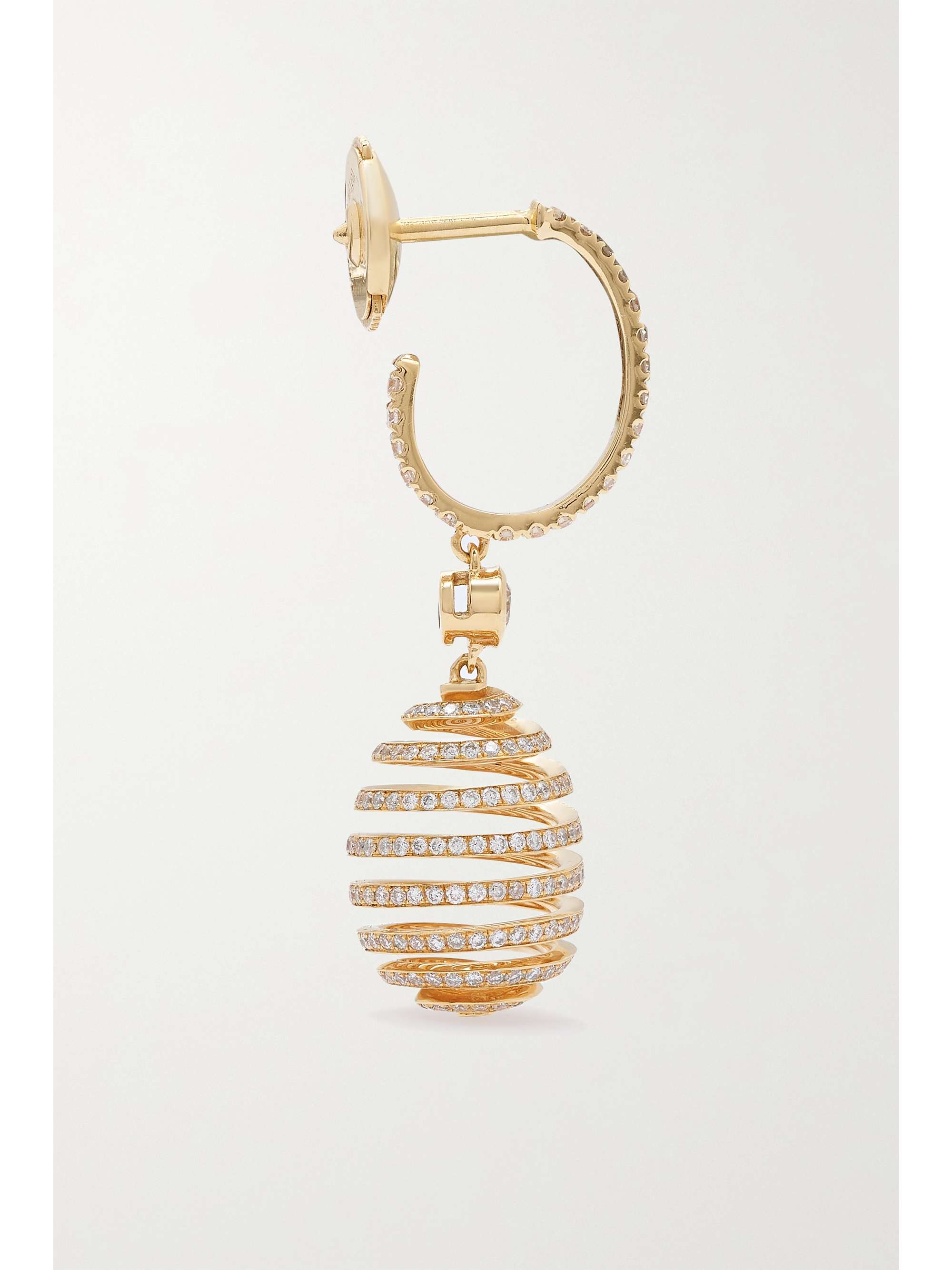 FABERGÉ Essence 18-karat gold diamond earrings