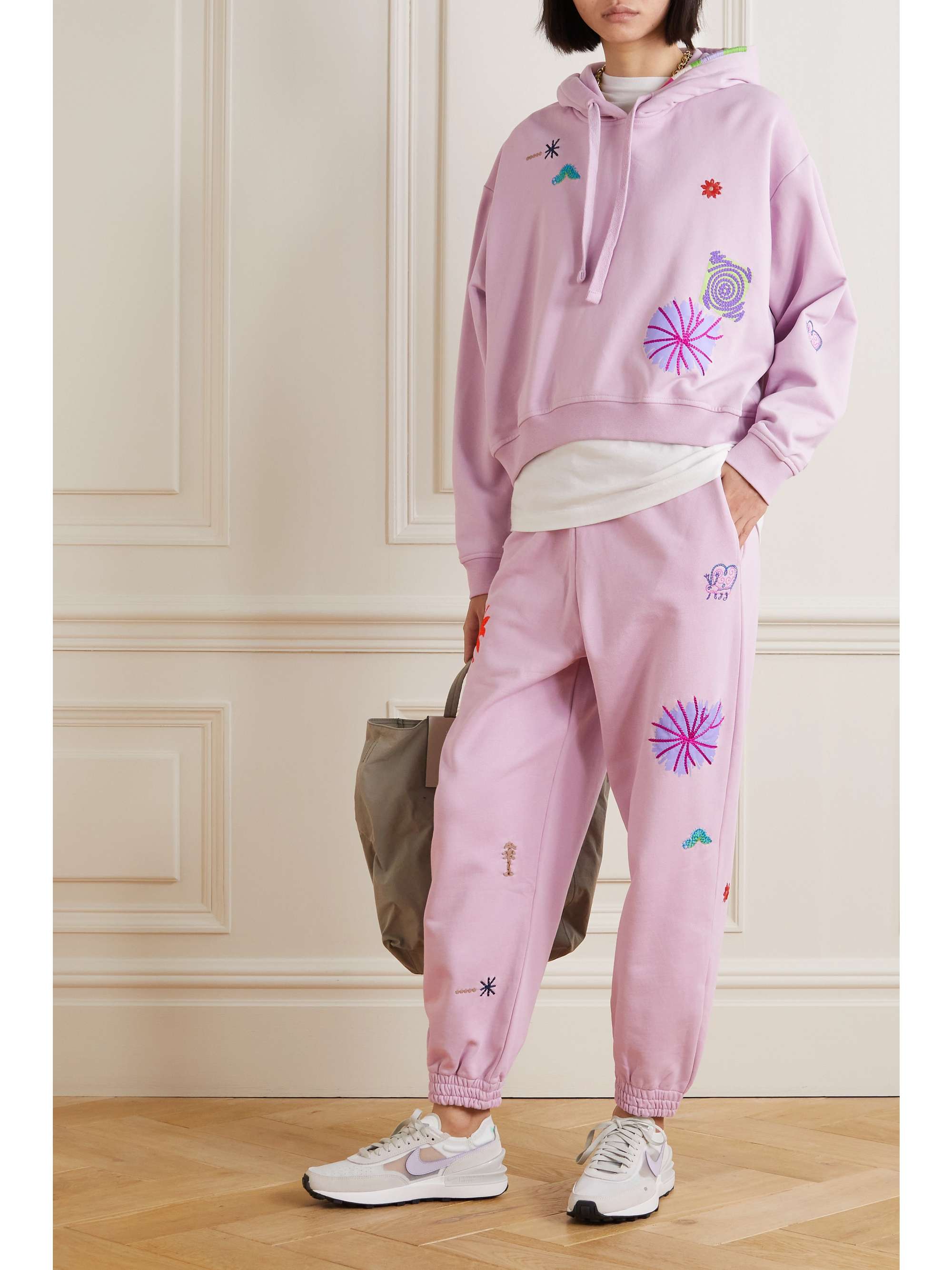 Hoodie Mcq Womens McQ By Alexander McQueen Red Patchwork Oversize