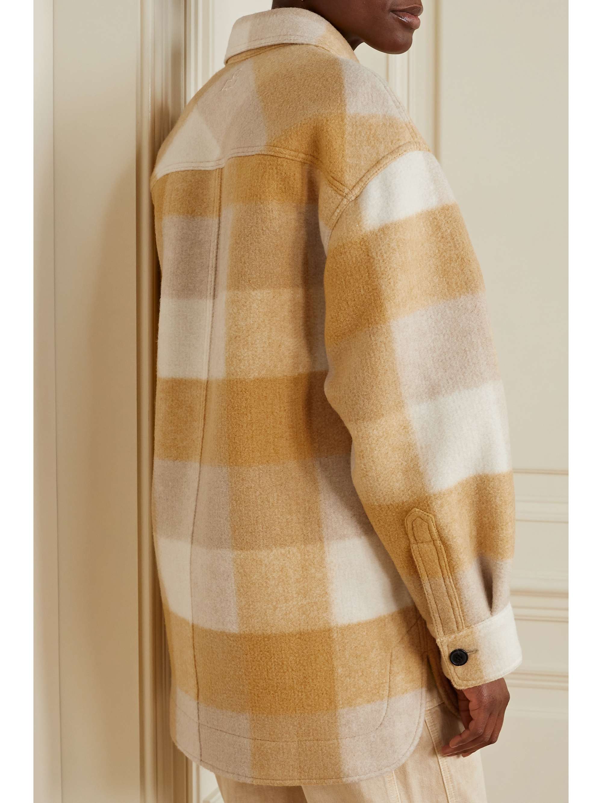MARANT ÉTOILE Harveli checked flannel jacket