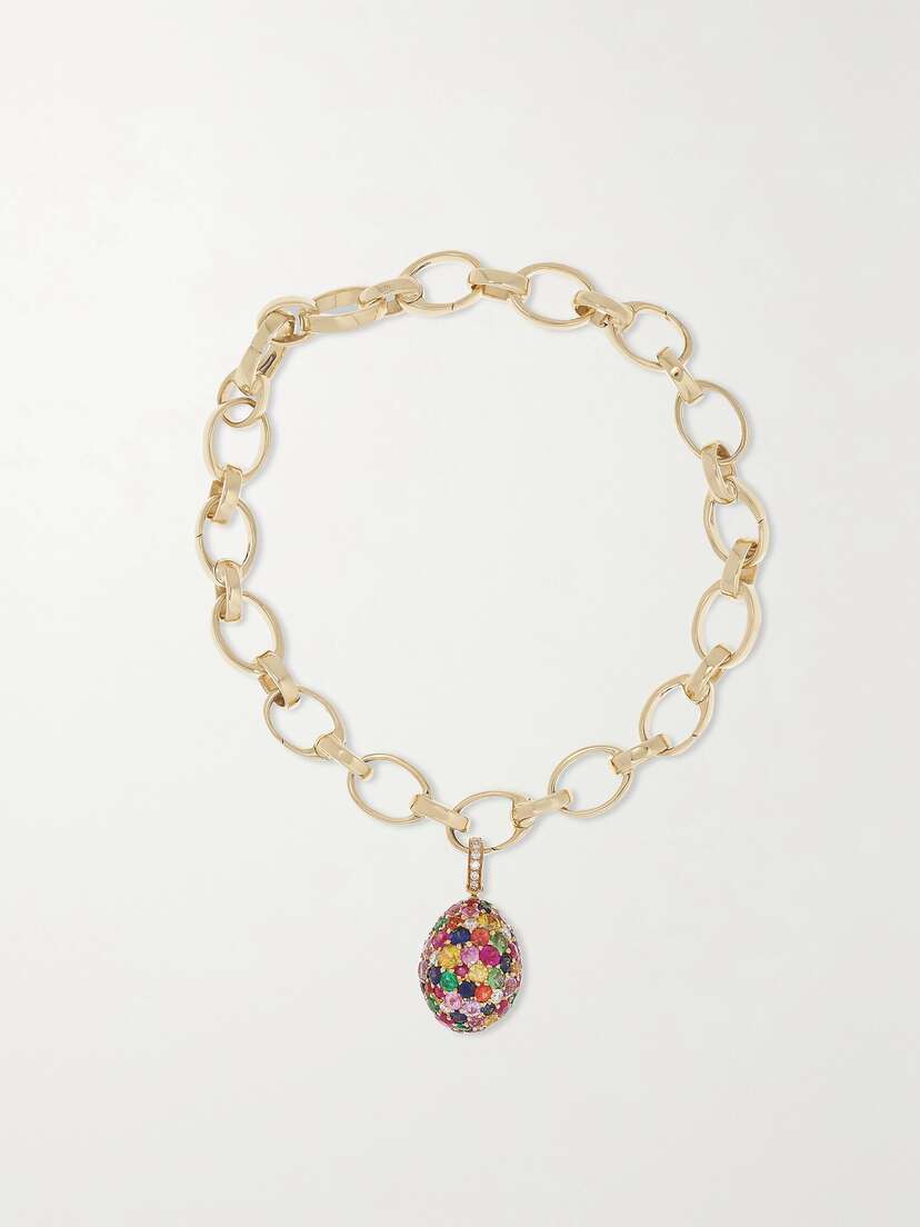 Fabergé Emotion 18-karat Gold Multi-stone Bracelet